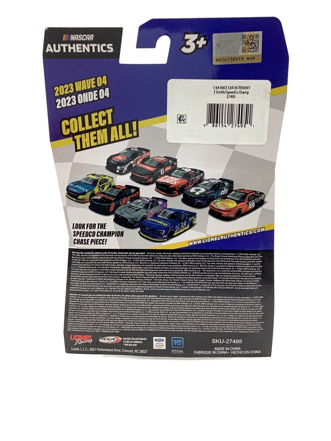 2023 nascar authentics wave 4 Zane Smith #38