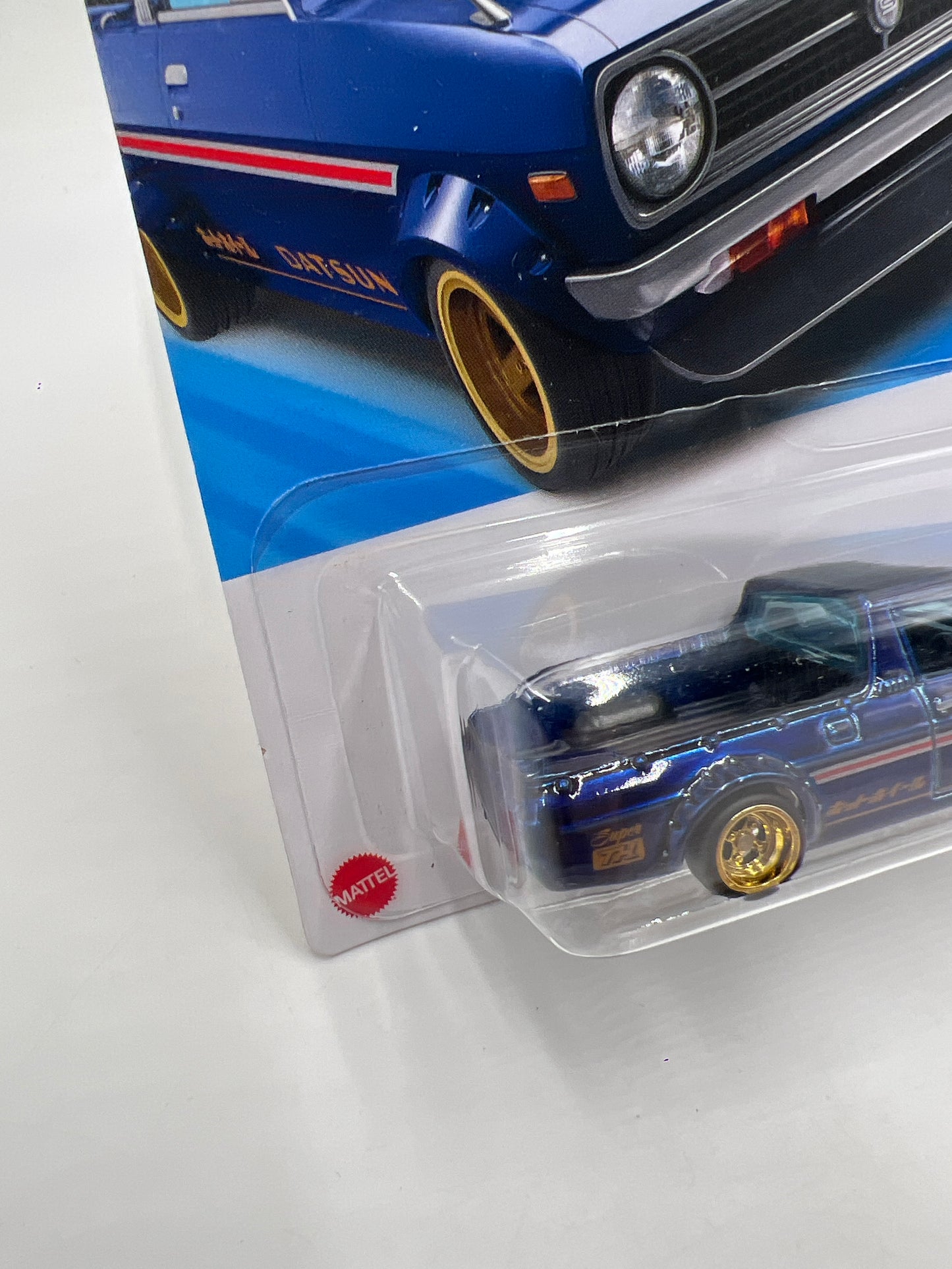 2025 Hot Wheels Super Treasure Hunt #93 1975 Datsun Sunny Truck B120 Blue W/Protector