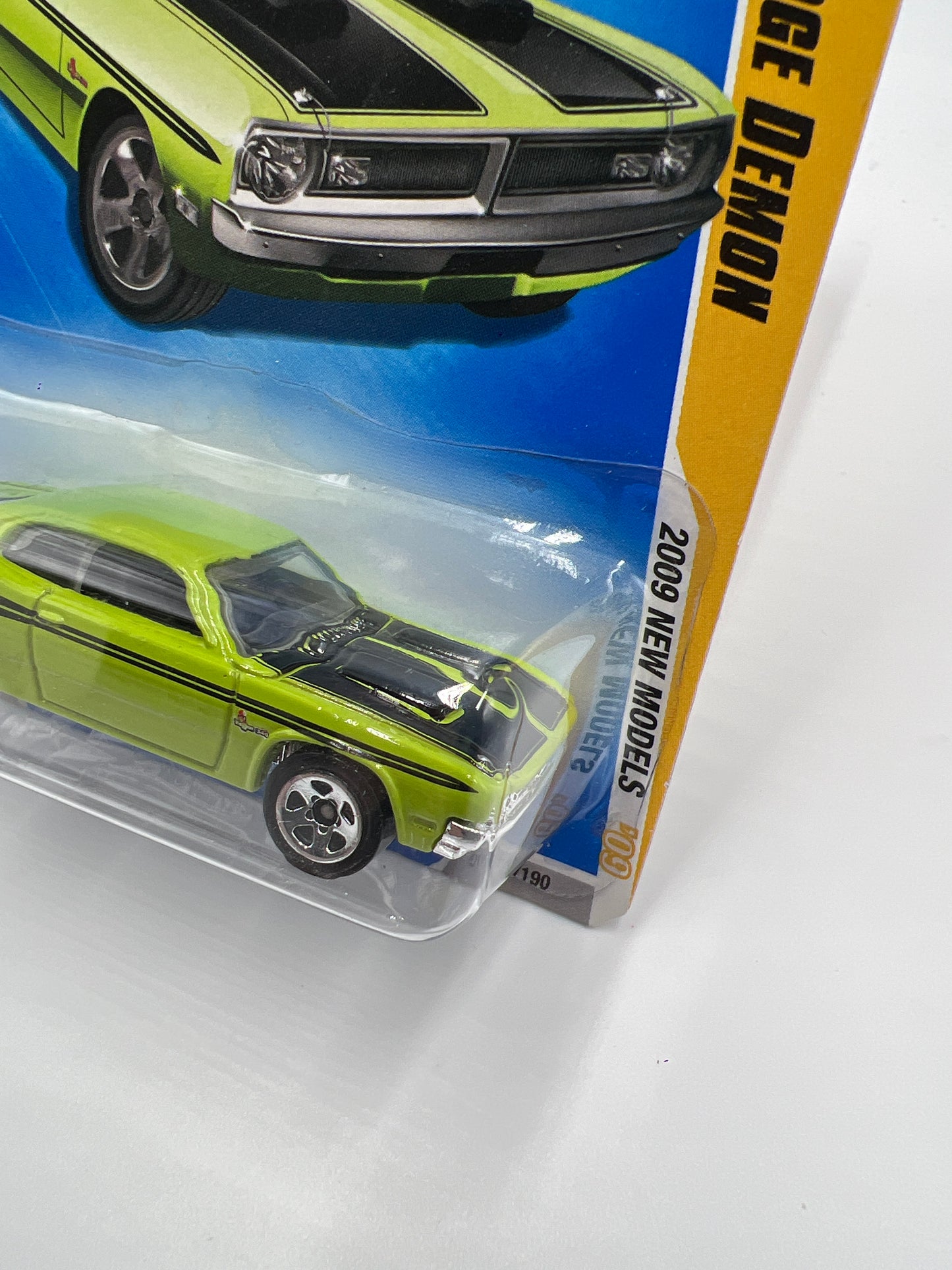 2009 Hot Wheels New Models #13 71 Dodge Demon Green 56E