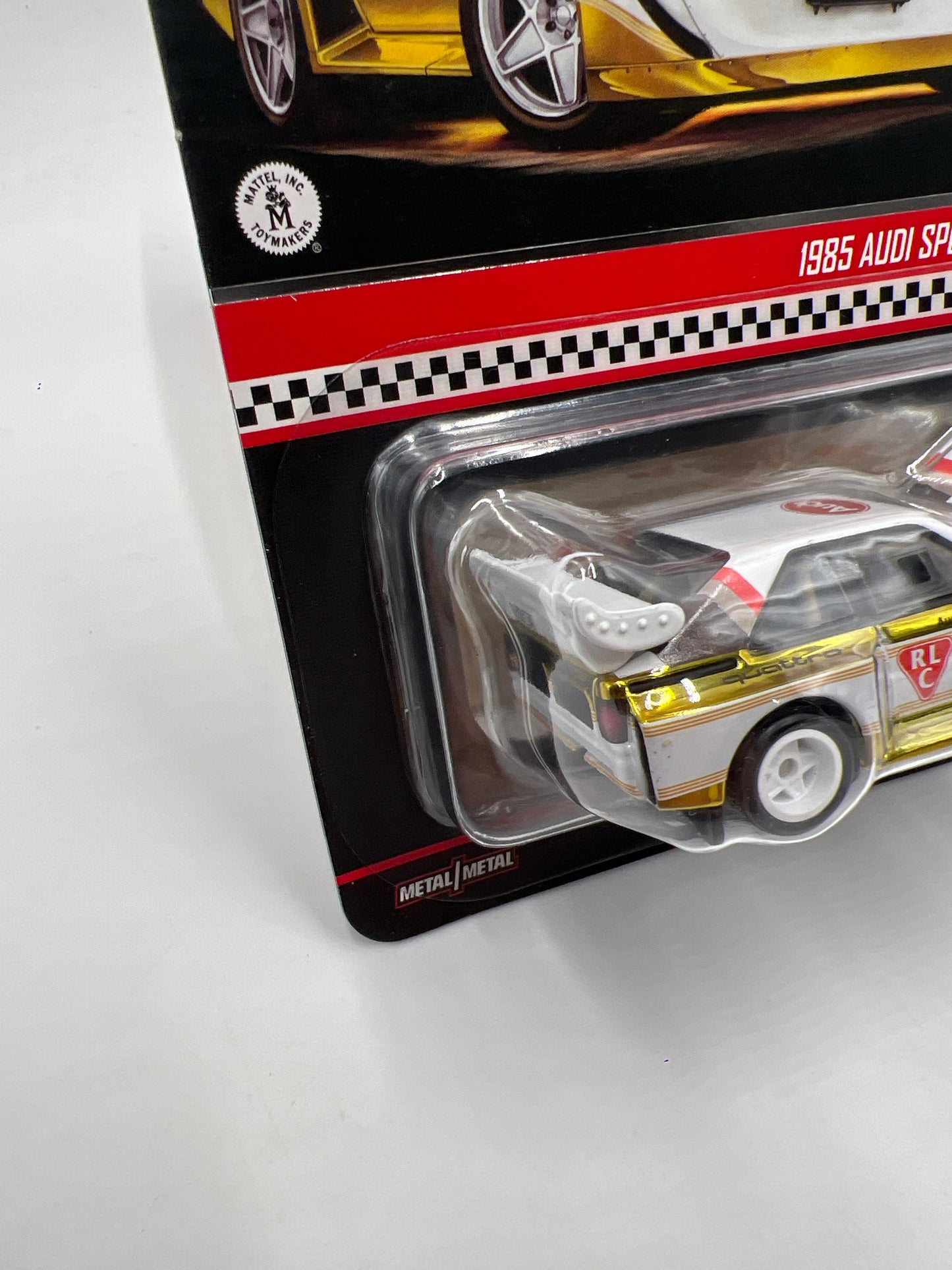 2025 Hot Wheels RLC 1985 Audi Sport Quattro S1 White/Gold W/Protector