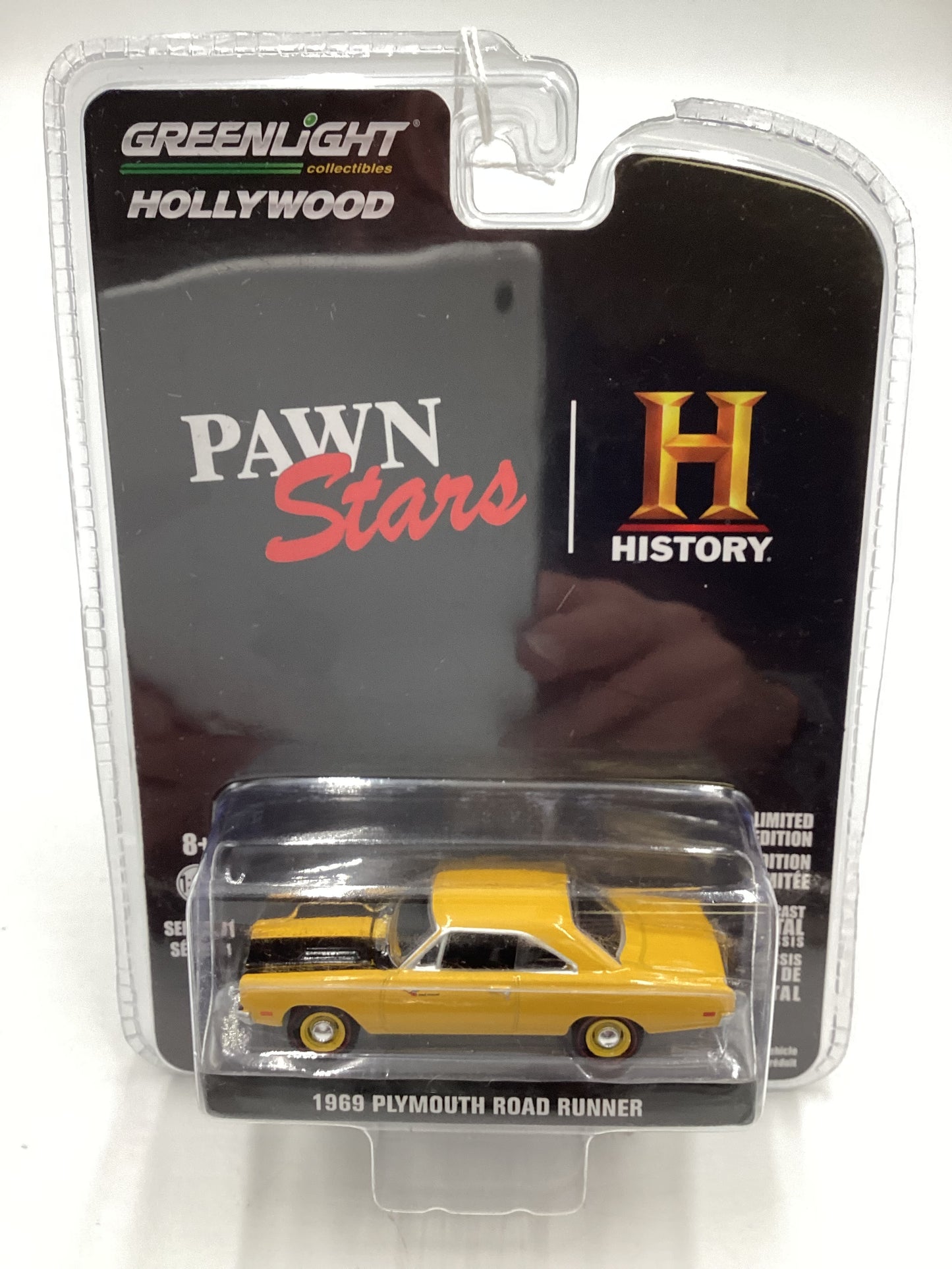 Greenlight Hollywood Series 31 Pawn Stars 1969 Plymouth Road Runner Yellow 179D