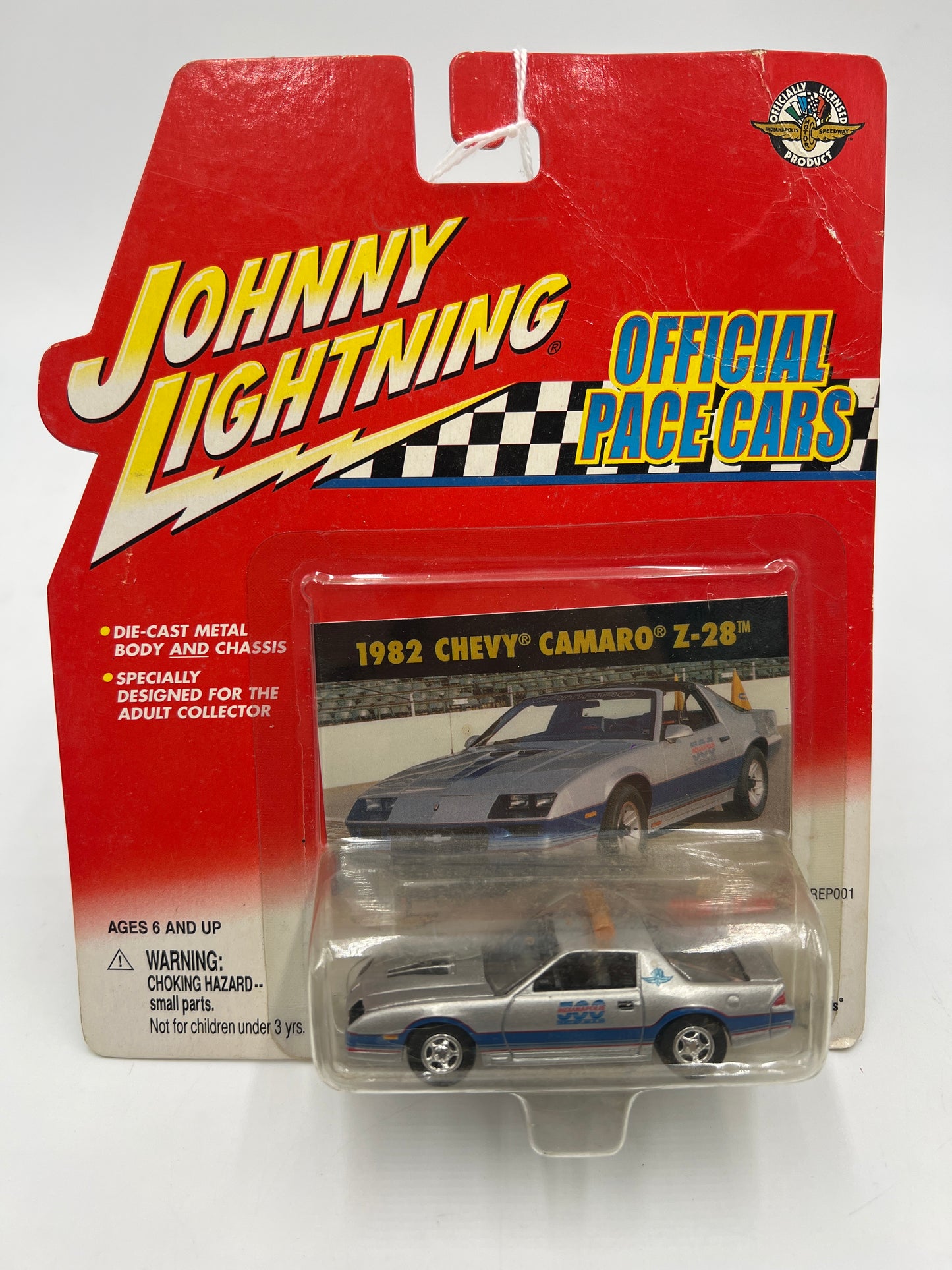 Johnny Lightning Official Pace Cars 1982 Chevy Camaro Z-28 Silver *Veins* 221G