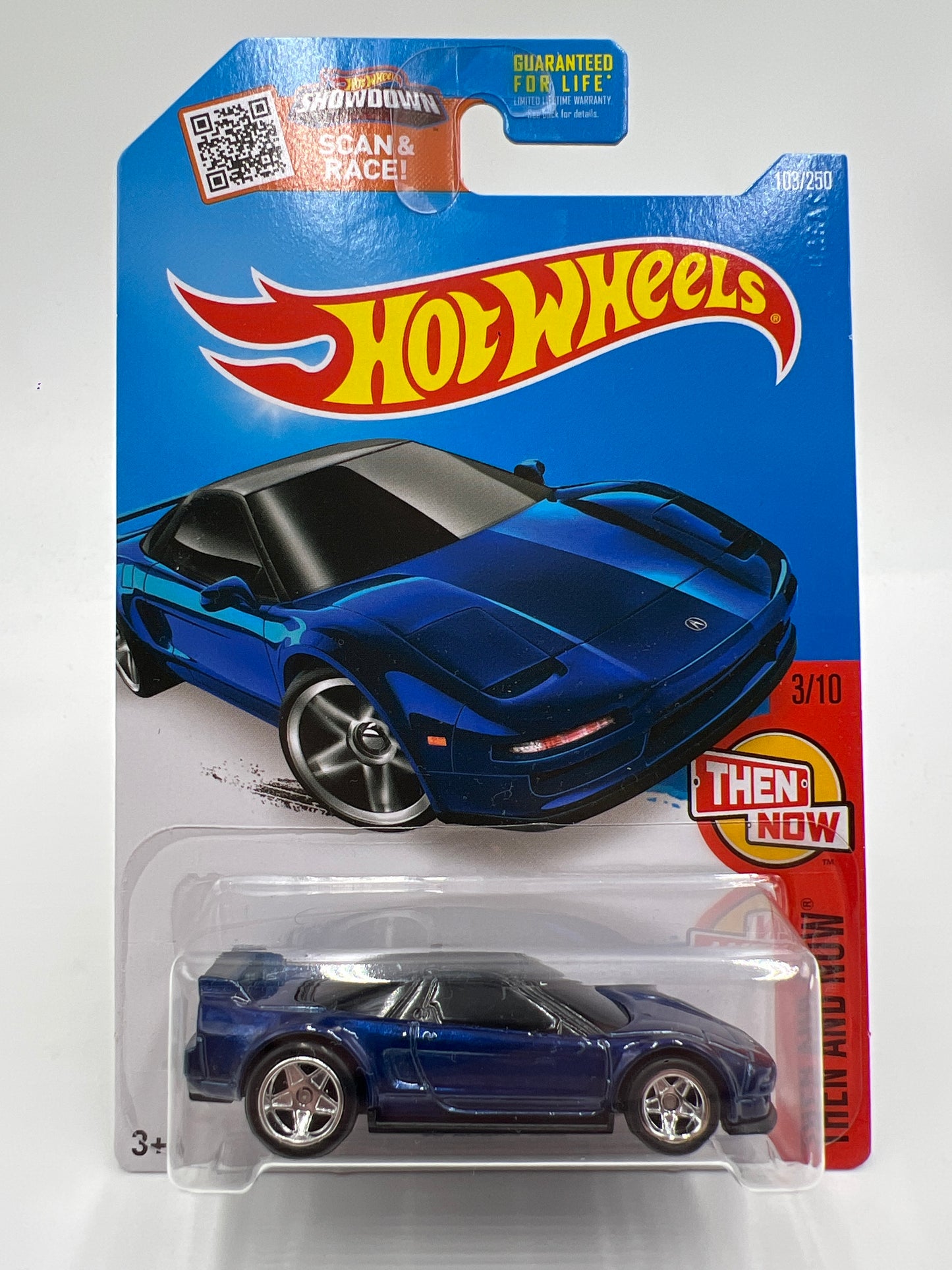2016 Hot Wheels Super Treasure Hunt #103 90 Acura NSX Blue W/ Protector
