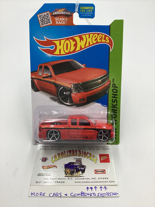 2015 Hot Wheels #249 Chevy Silverado Red 15A