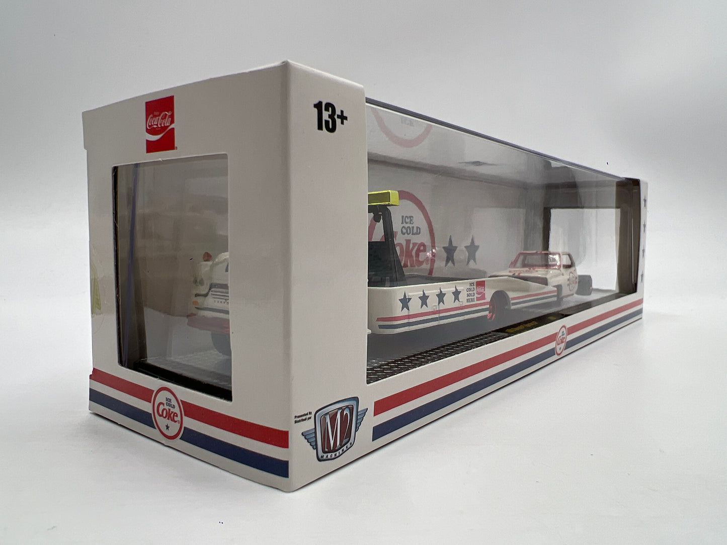 M2 Machines Auto Haulers CHASE Coke 1958 Chevrolet Spartan LCF & 1976 GMC Sierra Grande 15 Custom TW25