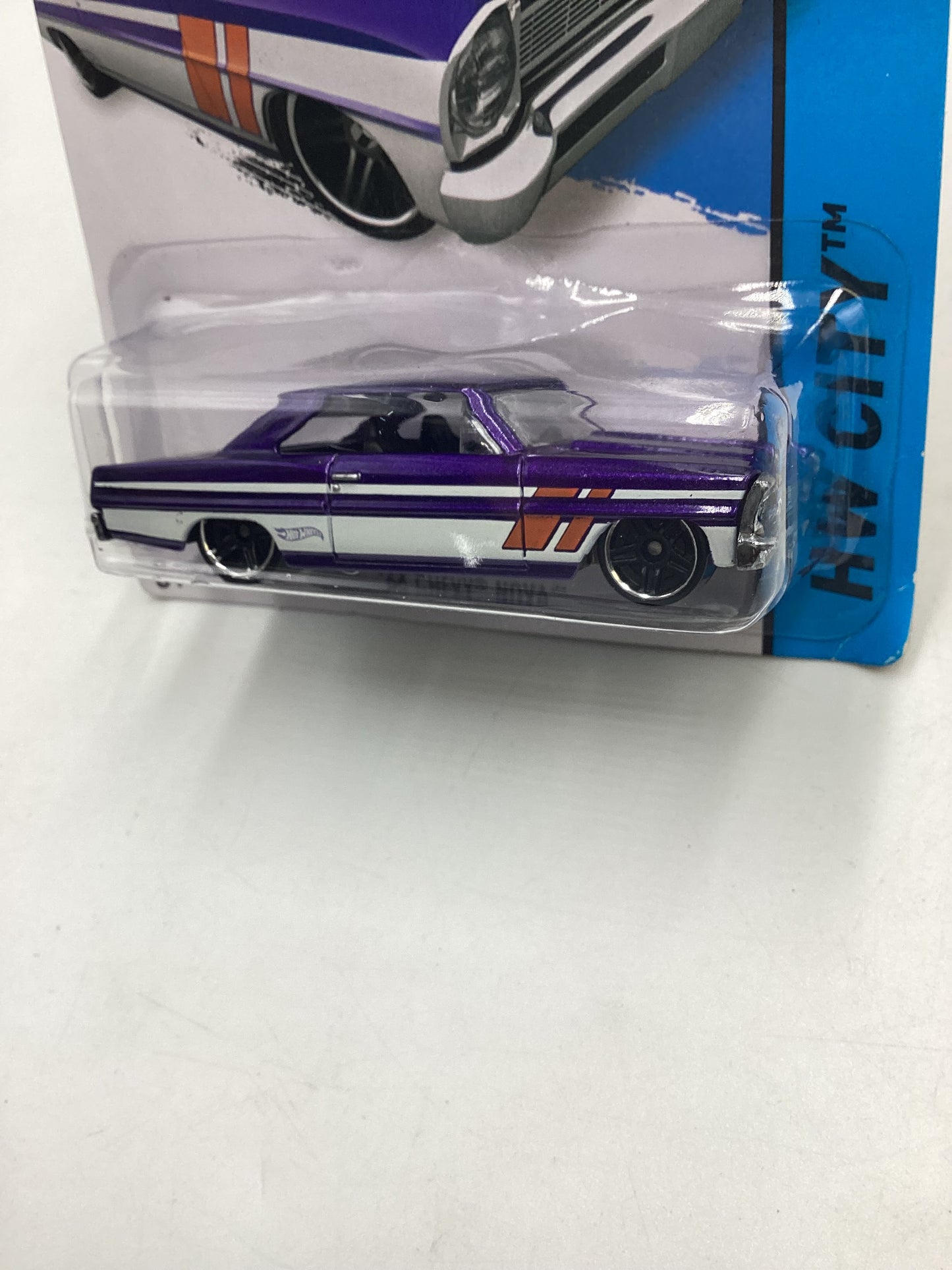 2014 HW City Scavenger Hunt 3/4 66 Chevy Nova Purple Kroger Exclusive 236D