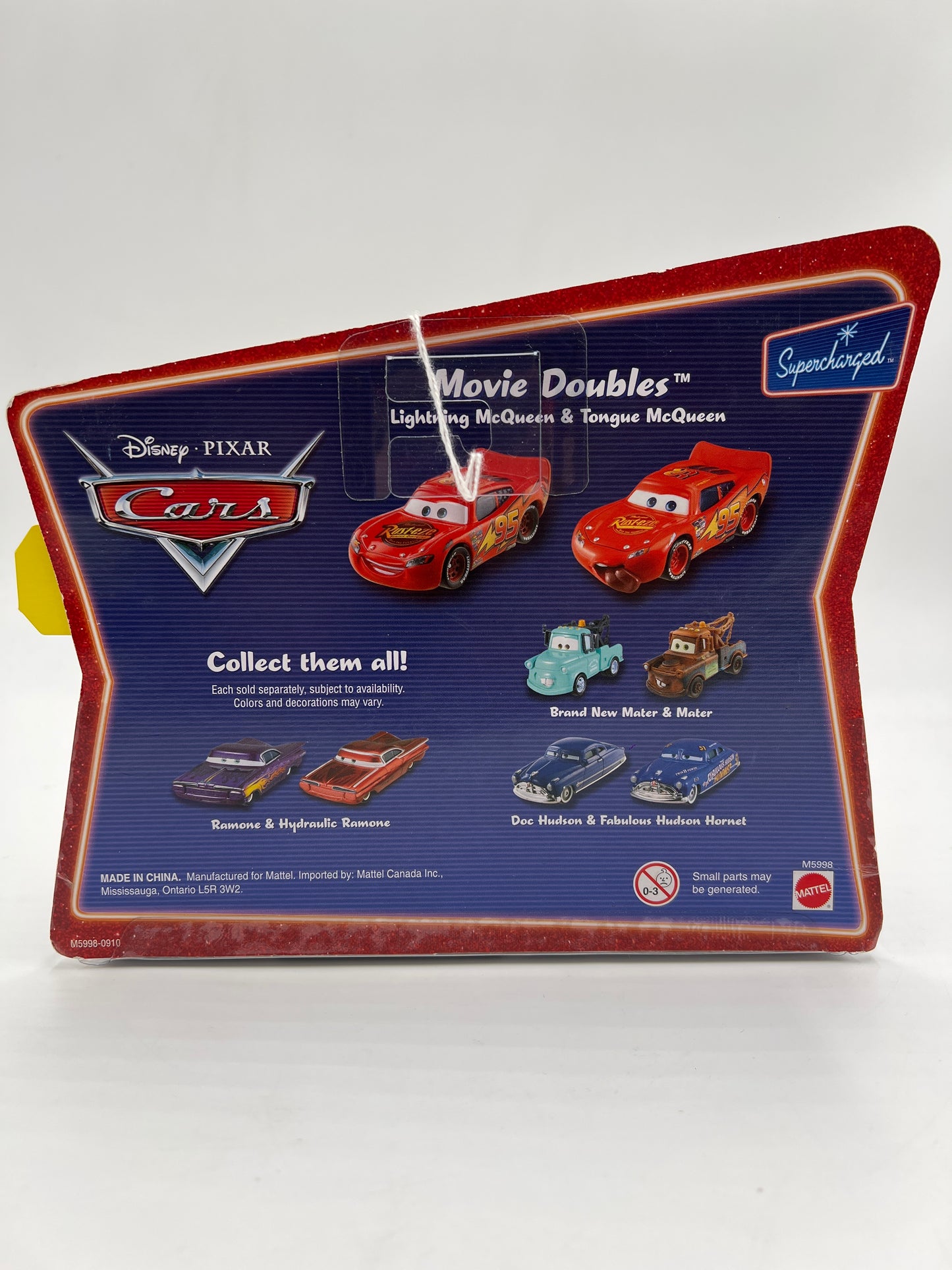 Disney Pixar Cars Supercharged Movie Doubles Toys R Us Exclusive Lightning McQueen & Tongue McQueen