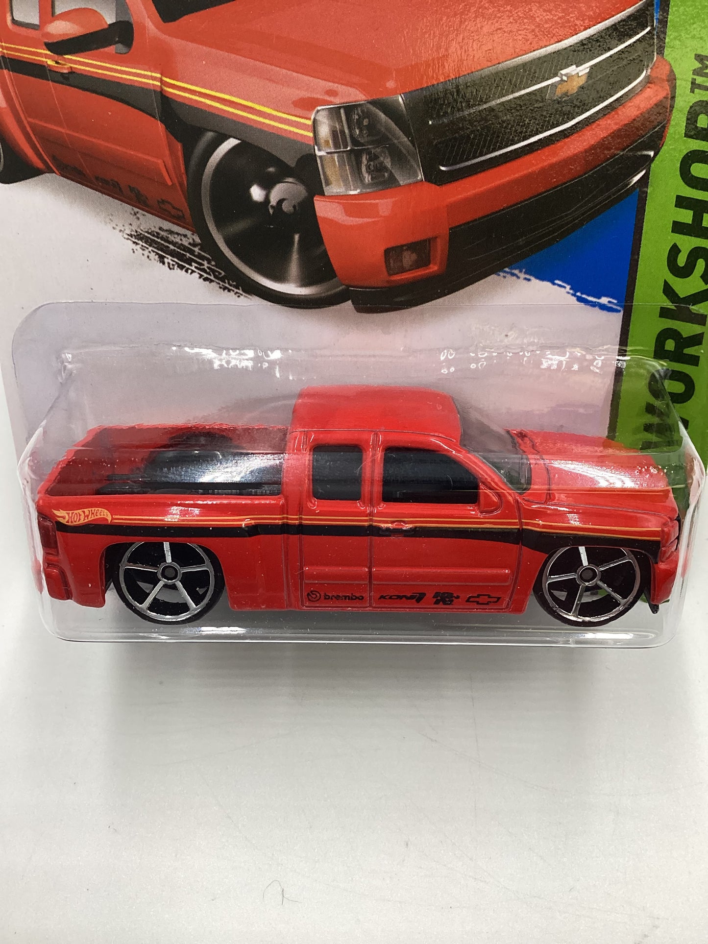 2015 Hot Wheels #249 Chevy Silverado Red 15A