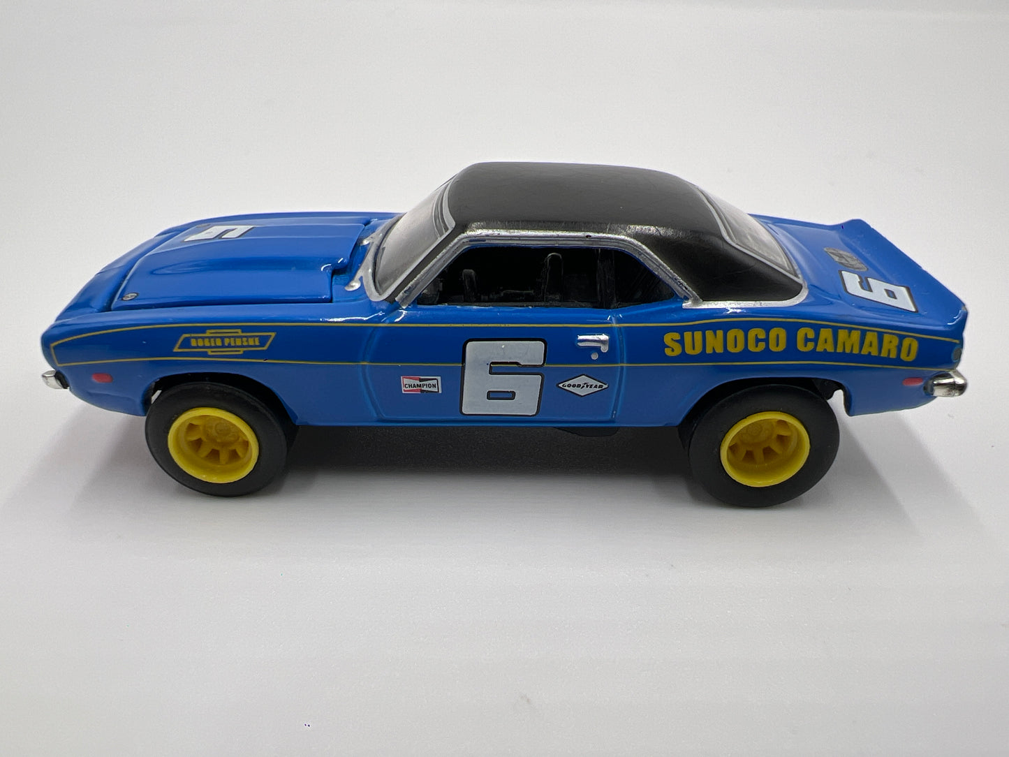 Hot Wheels 1/64 Premium 100% Black Box Sunoco #6 69 Chevy Camaro Blue Loose