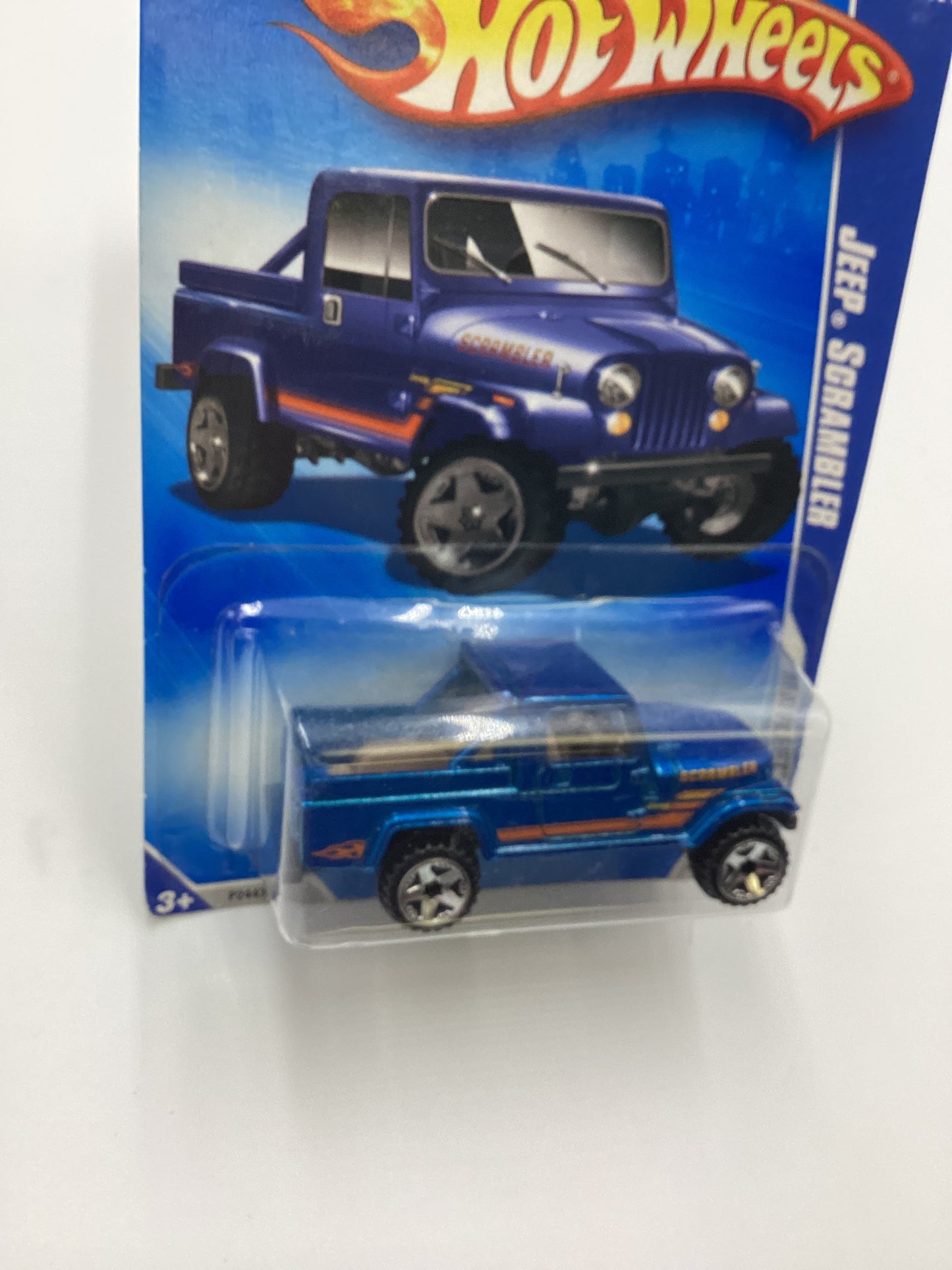 2009 Hot Wheels #123 Jeep Scrambler Blue 42B