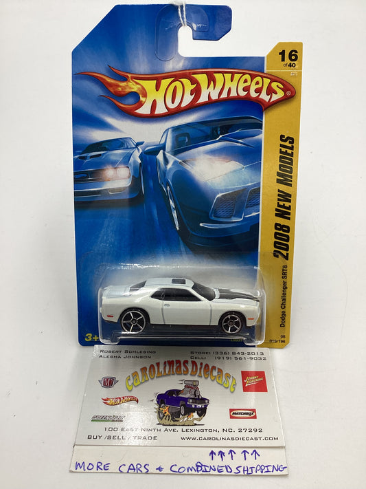 2008 Hot Wheels New Models #16 Dodge Challenger SRT8 White 50B