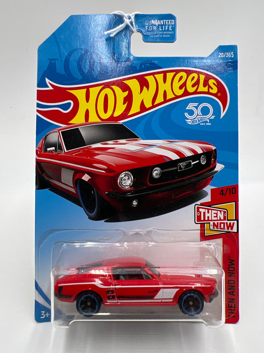 2018 Hot Wheels Then And Now #20 67 Mustang Red 22C
