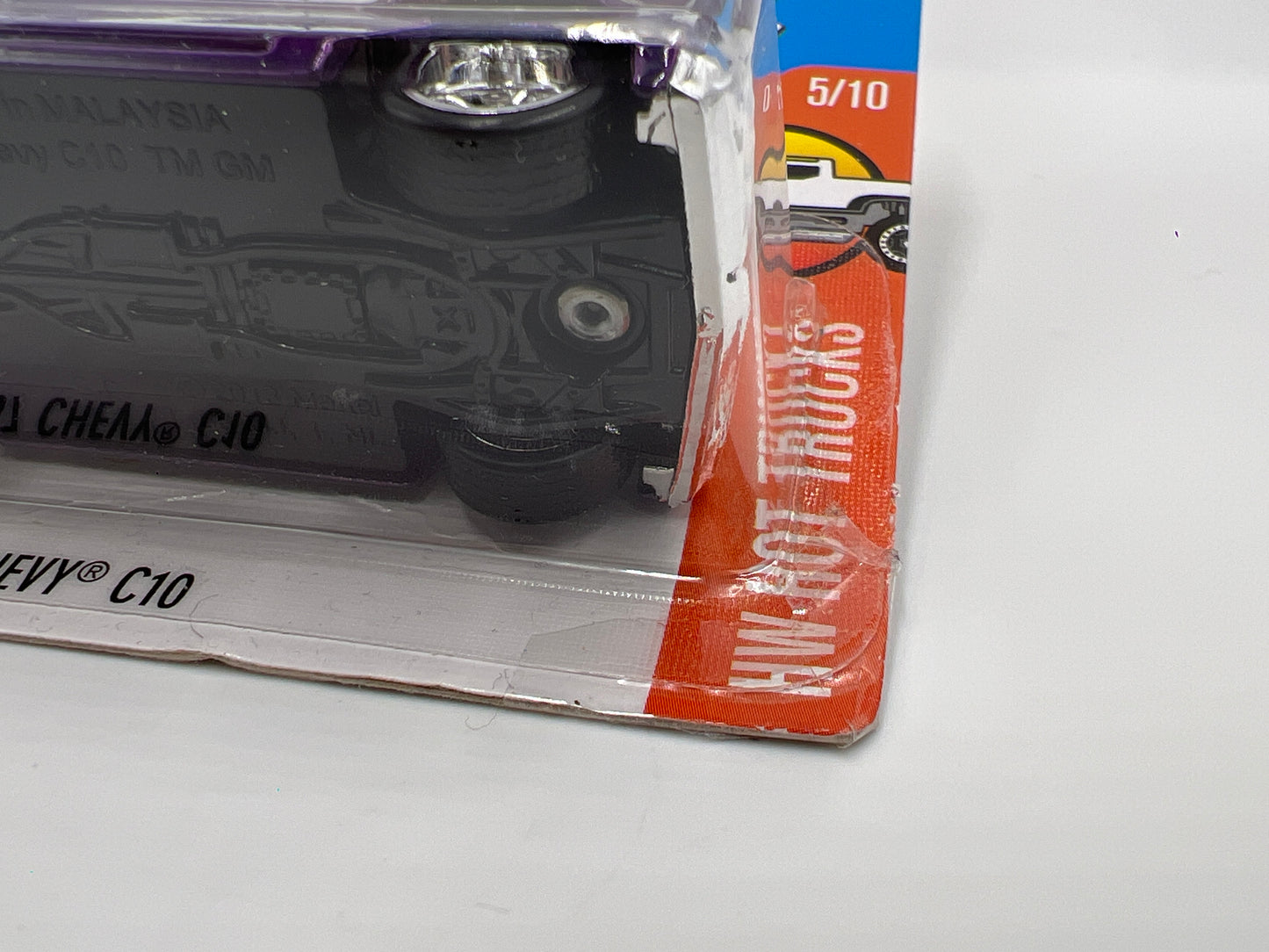 2017 Hot Wheels Super Treasure Hunt 67 Chevy C10 Purple W/Protector