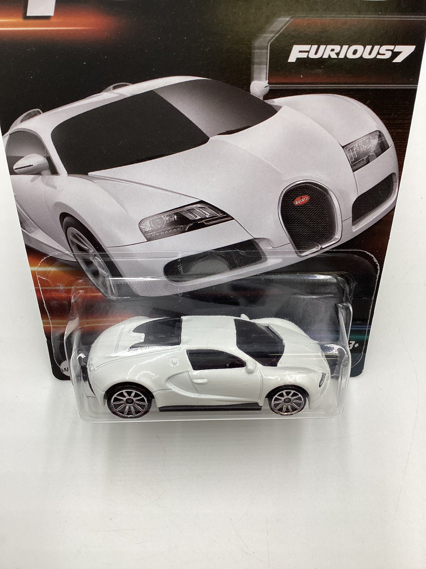 2023 Hot Wheels Fast and Furious Series 3  #7 Bugatti Veyron White with protector