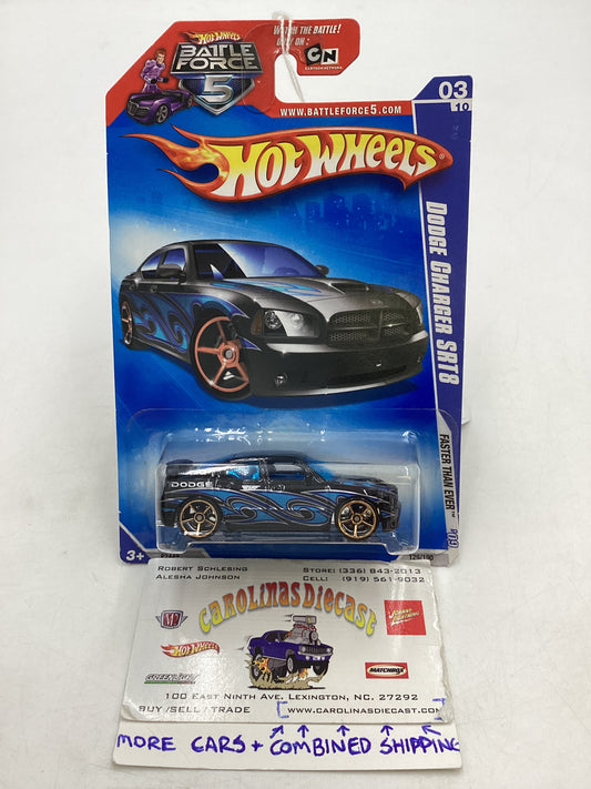 2009 Hot Wheels Faster Than Ever #129 Dodge Charger SRT8 Black 41A