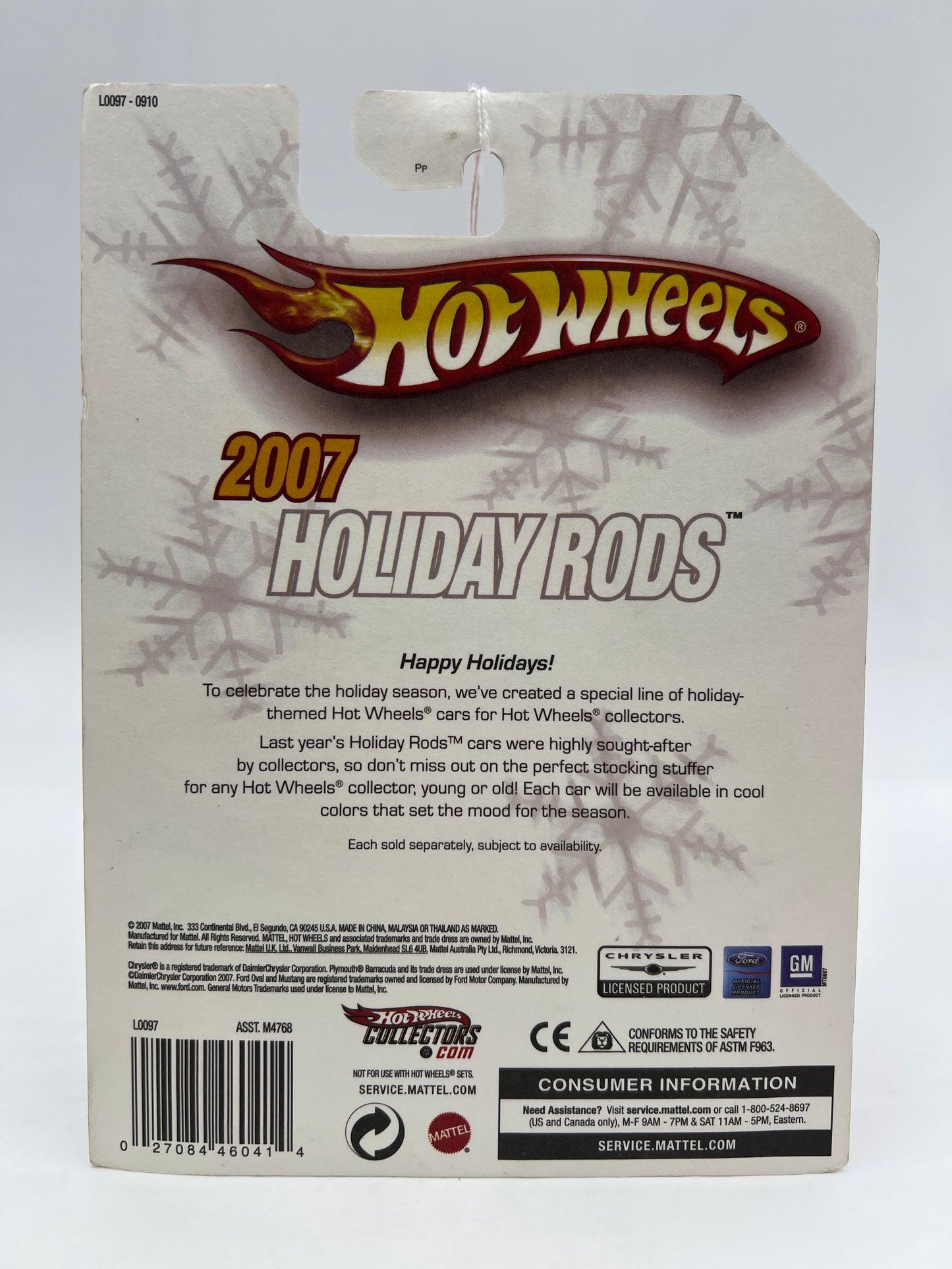 2007 Hot Wheels Holiday Rods #3 Hiway Hauler Gold W/Real Riders 245G
