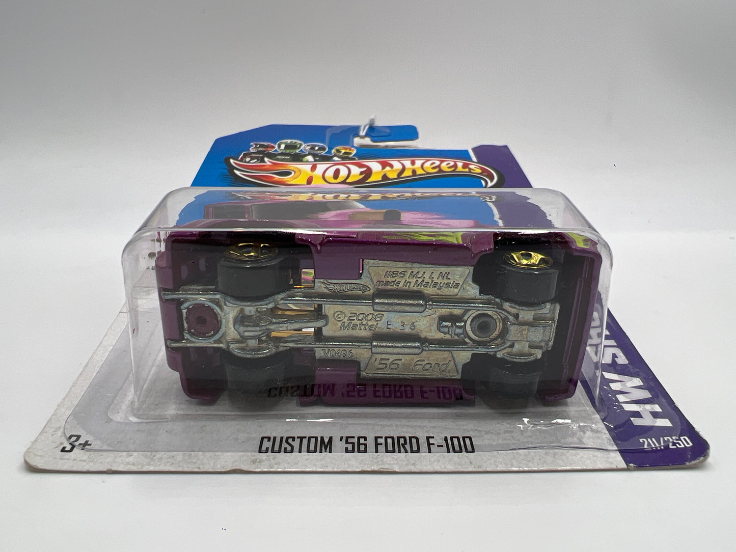 2013 Hot Wheels Showroom #211 Custom 56 Ford F-100 Purple 34E