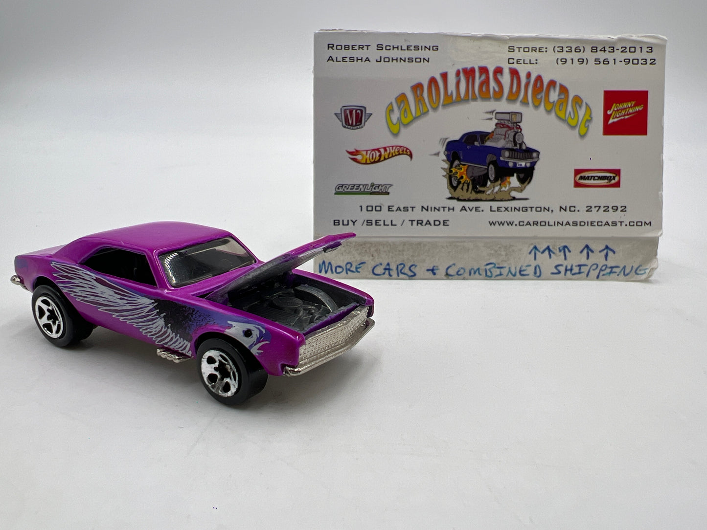 Hot Wheels RARE Kool Toyz Power Launcher Exclusive 67 Camaro Purple Loose VHTF