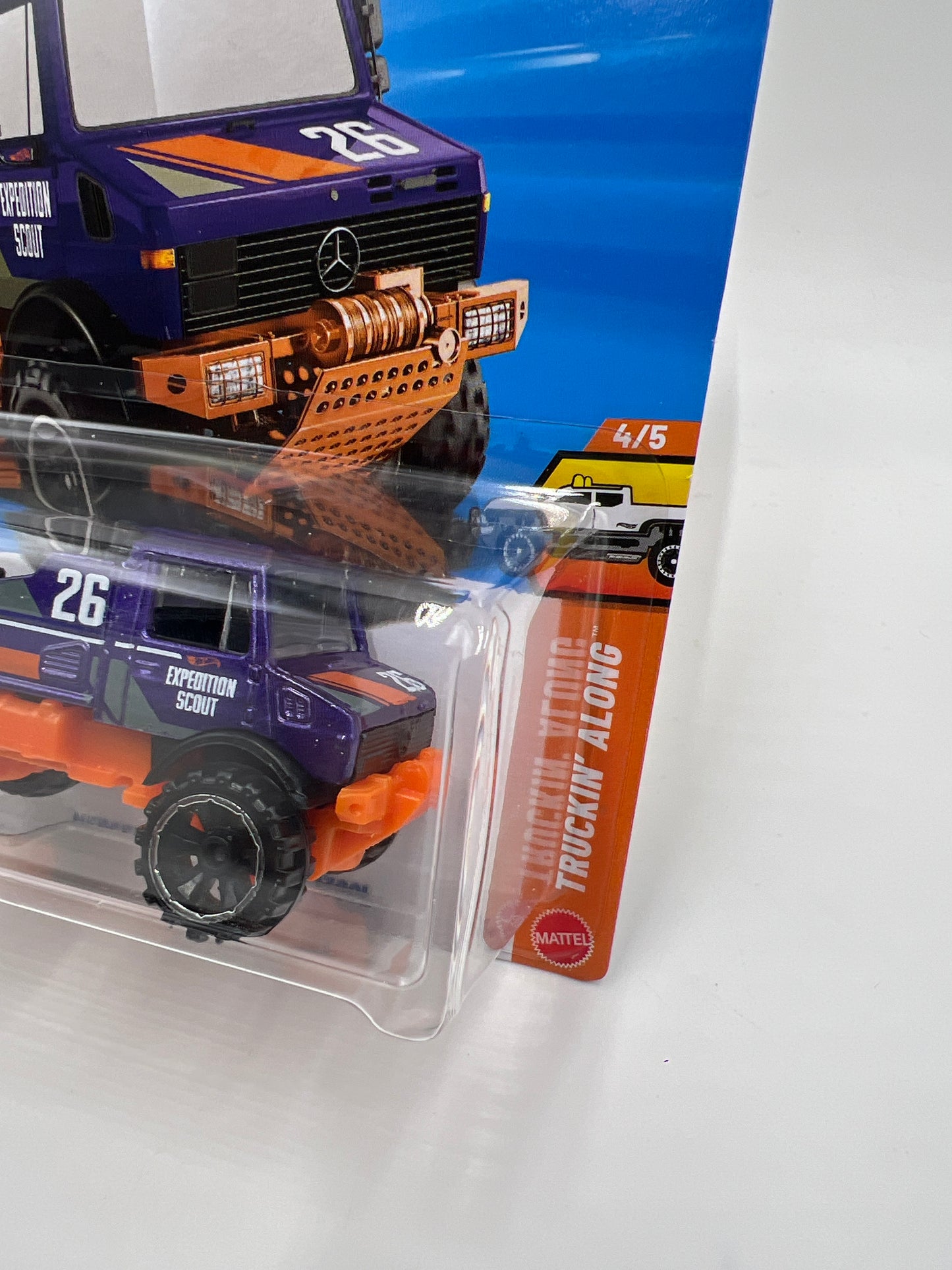 2026 Hot Wheels C Case Truckin Along #64 Mercedes-Benz Unimog 1300L Purple