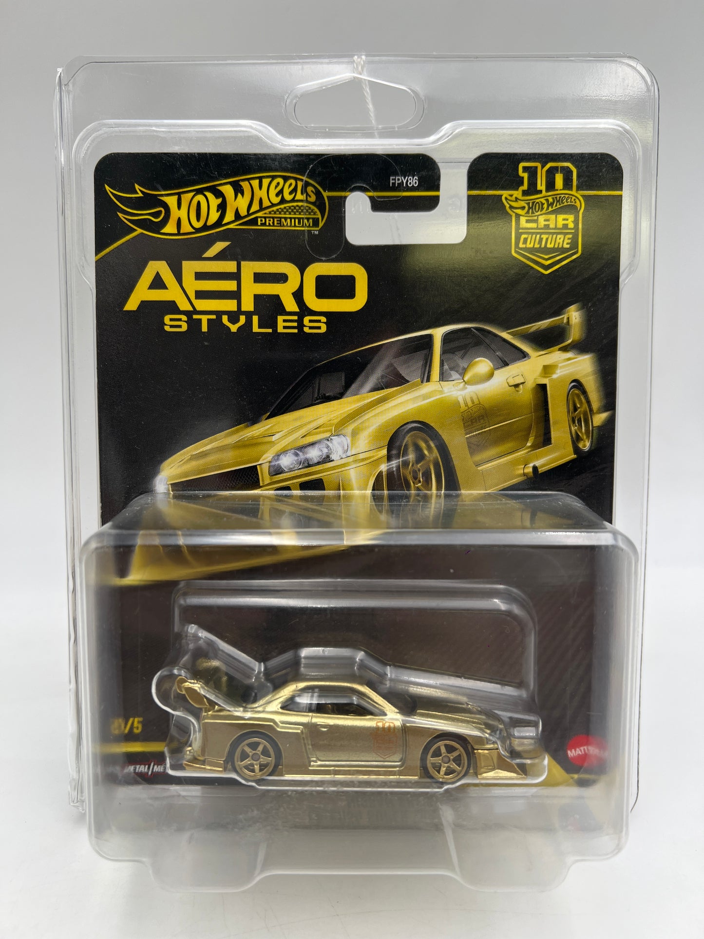 2026 Hot Wheels Aero Styles #0 CHASE LB-ER34 Super Silhouette Nissan Skyline Gold W/Protector