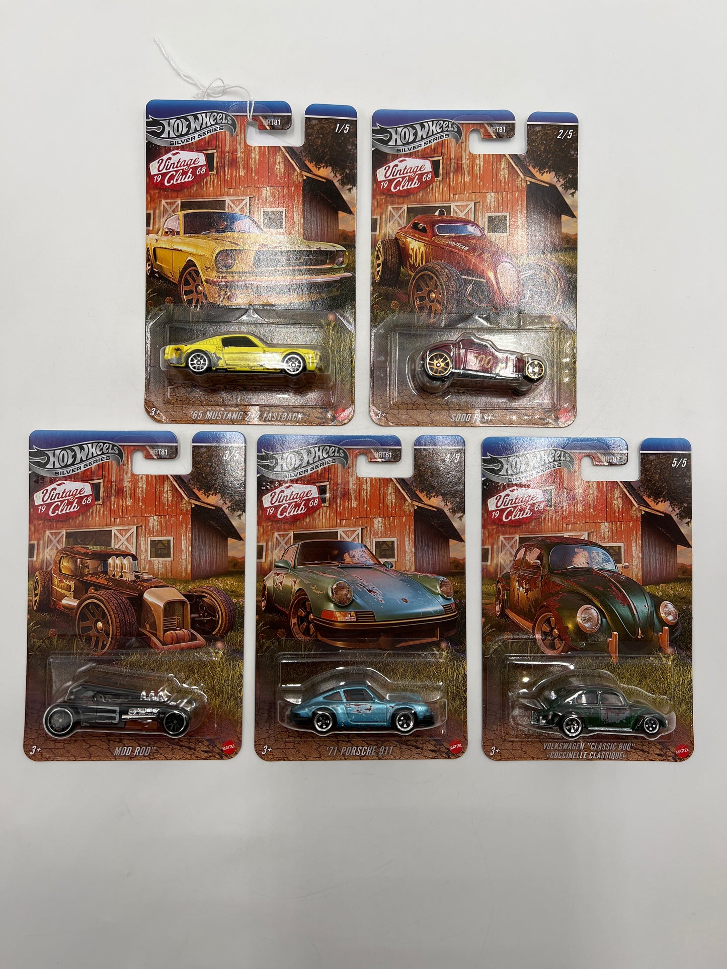 2025 Hot Wheels Silver Series Vintage Club Grand Prix Complete Set With Chase