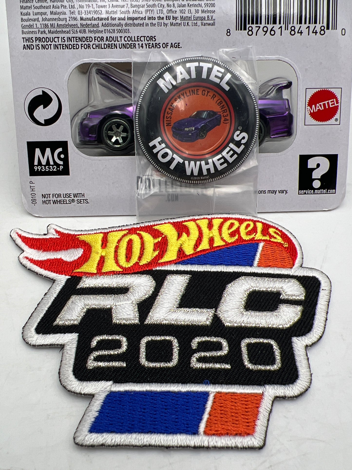 2020 Hot Wheels RLC Nissan Skyline GT-R BNR34 Purple W/Patch & Button W/Protector