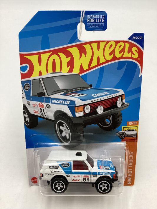 2022 Hot wheels #245 White Range Rover Classic GameStop exclusive 237B