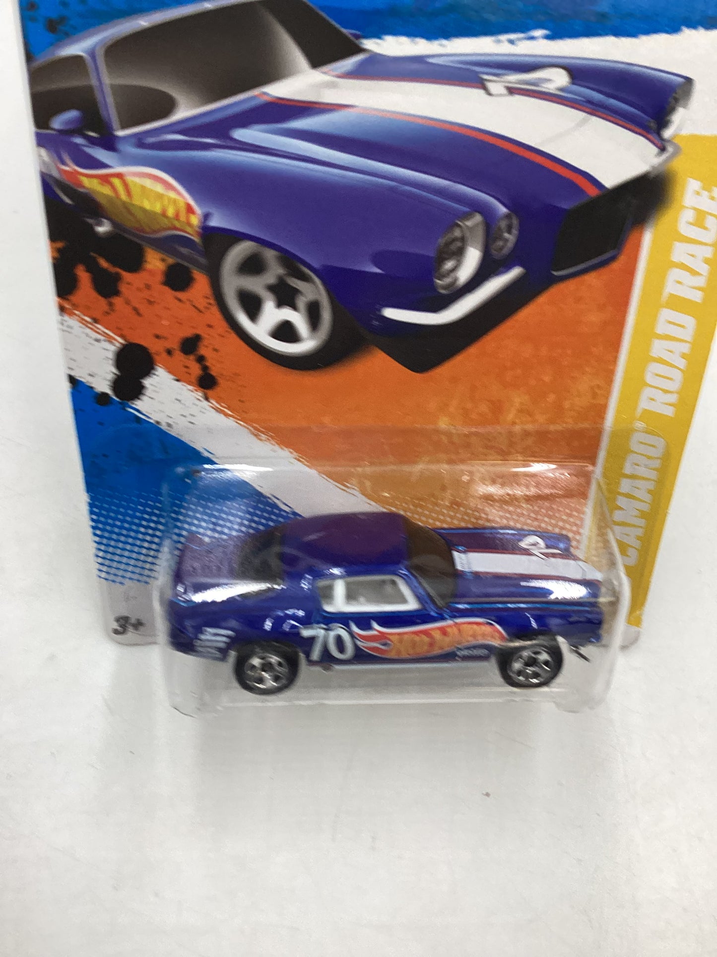 2011 Hot Wheels #47 70 Camaro Road Race Blue 14B