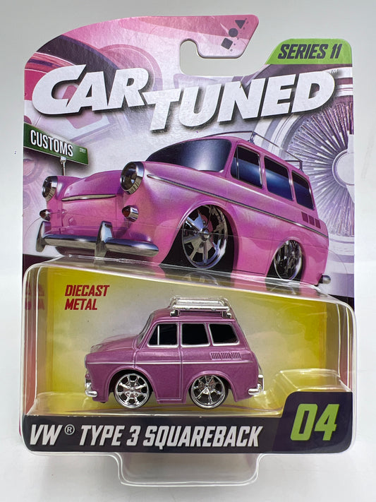 MGA Car Tuned Mainline Series 11 #4 VW Type 3 Squareback Pink
