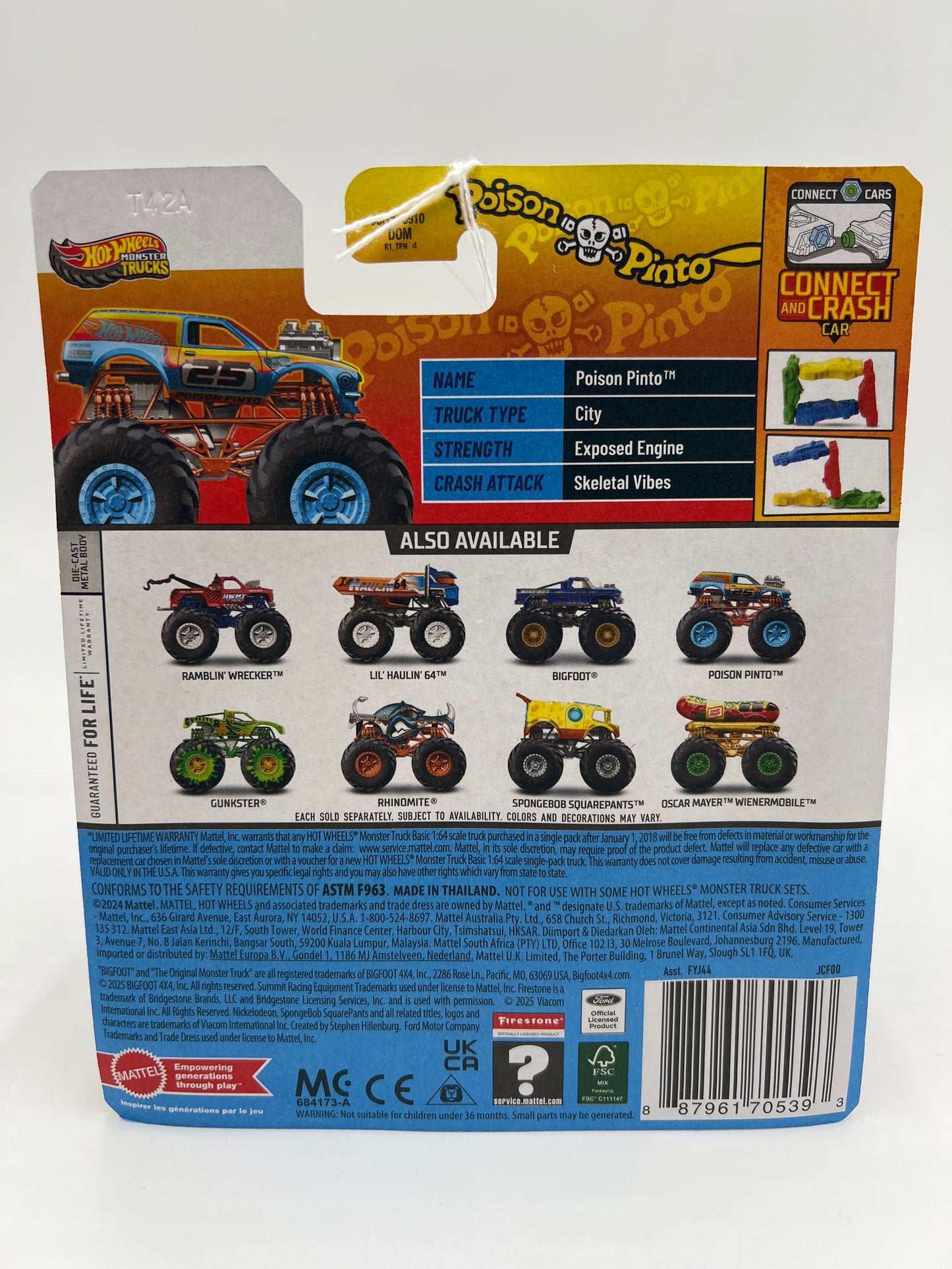 2025 Hot Wheels Monster Trucks Freestyle Wreckers #3 Poison Pinto 127D