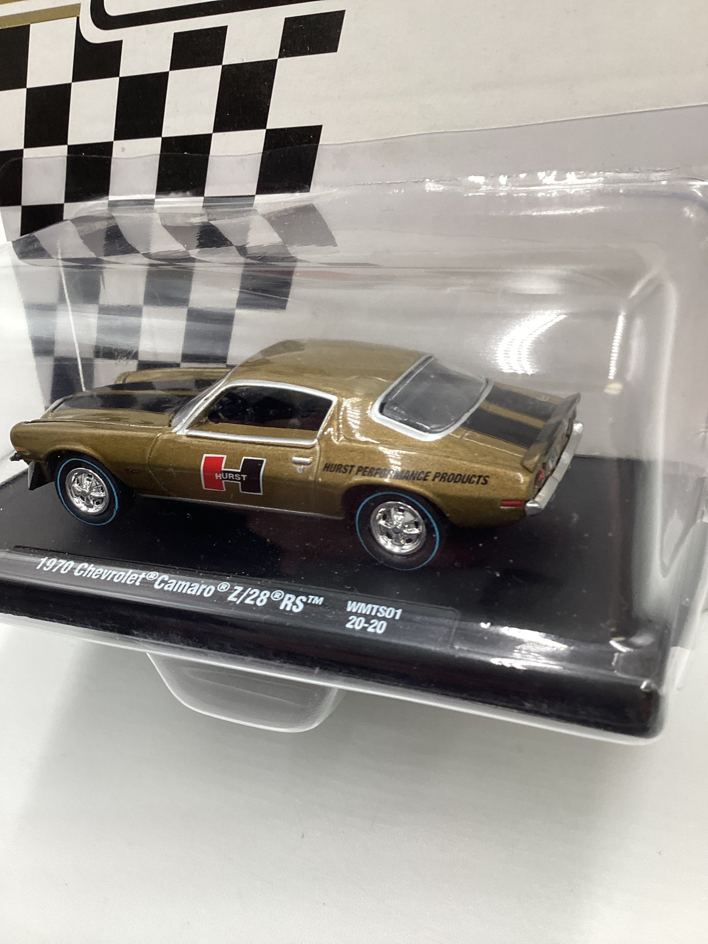 M2 Machines Auto Drivers Hurst 1970 Chevrolet Camaro Z/28 RS Gold WMTS01 Walmart Exclusive 198A