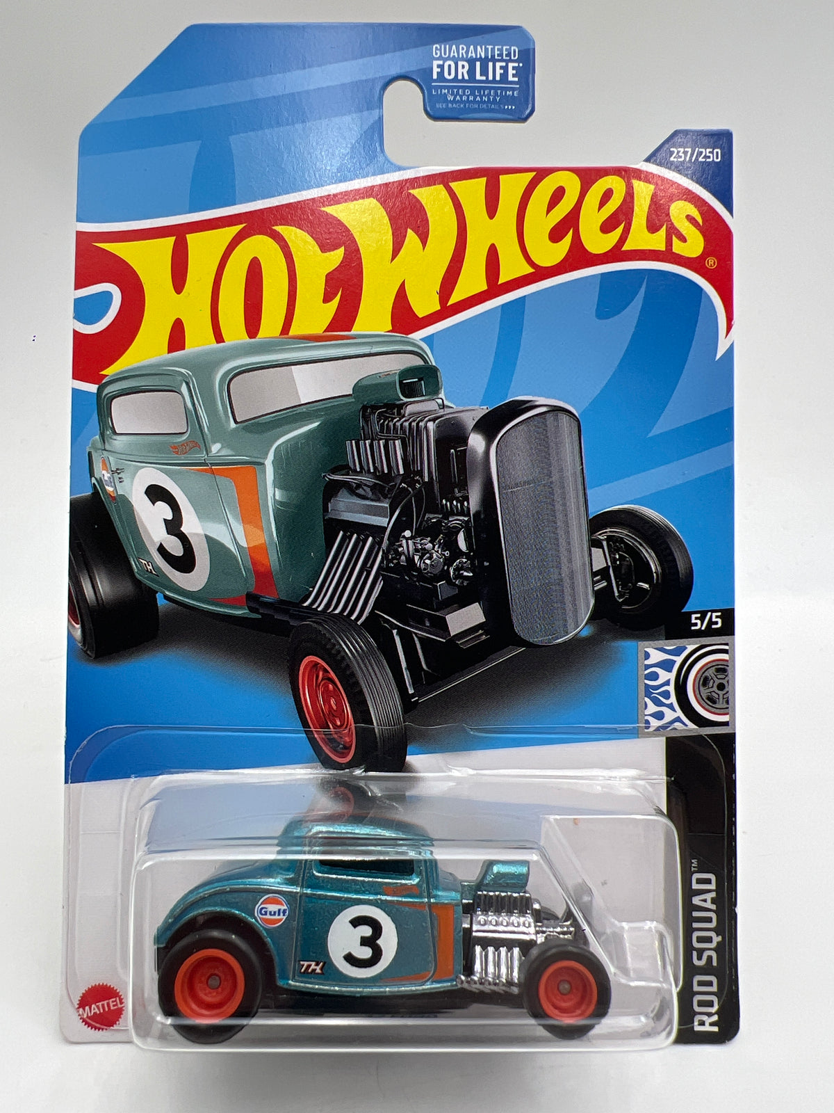 2022 Hot Wheels Super Treasure Hunt #237 32 Ford Gulf Blue W/Protector