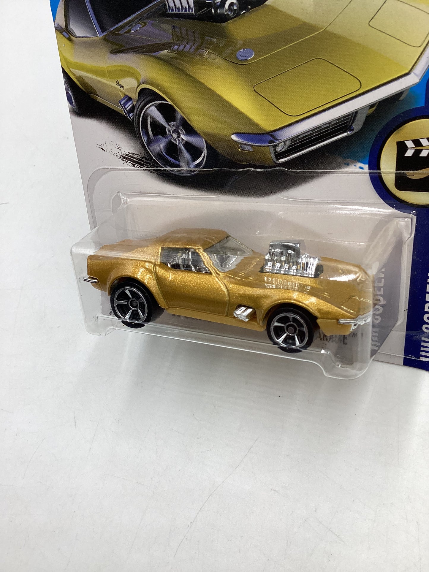 2017 Hot wheels #099 Gold 68 Corvette Gas Monkey Garage 110H