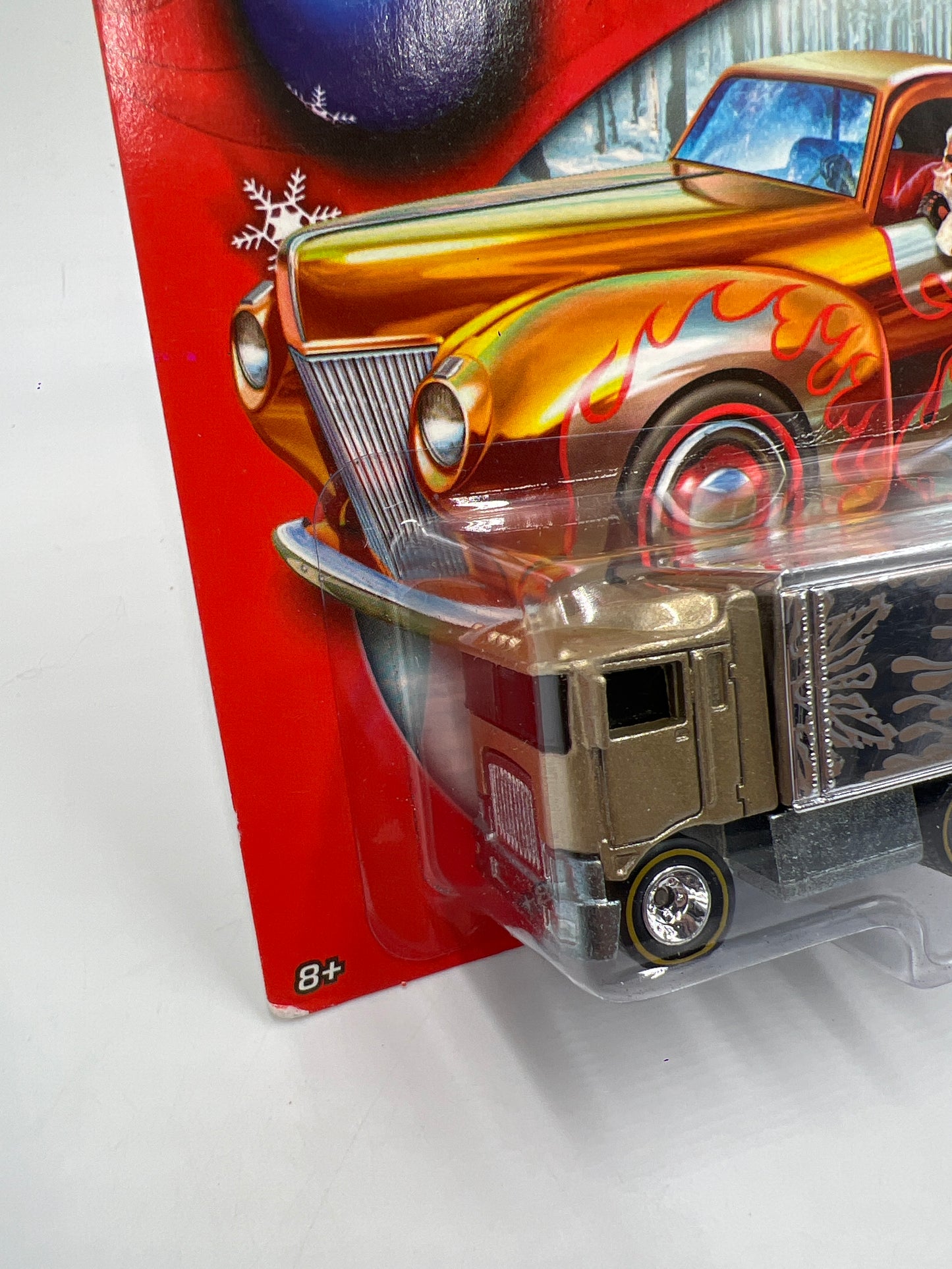 2007 Hot Wheels Holiday Rods #3 Hiway Hauler Gold W/Real Riders 245G