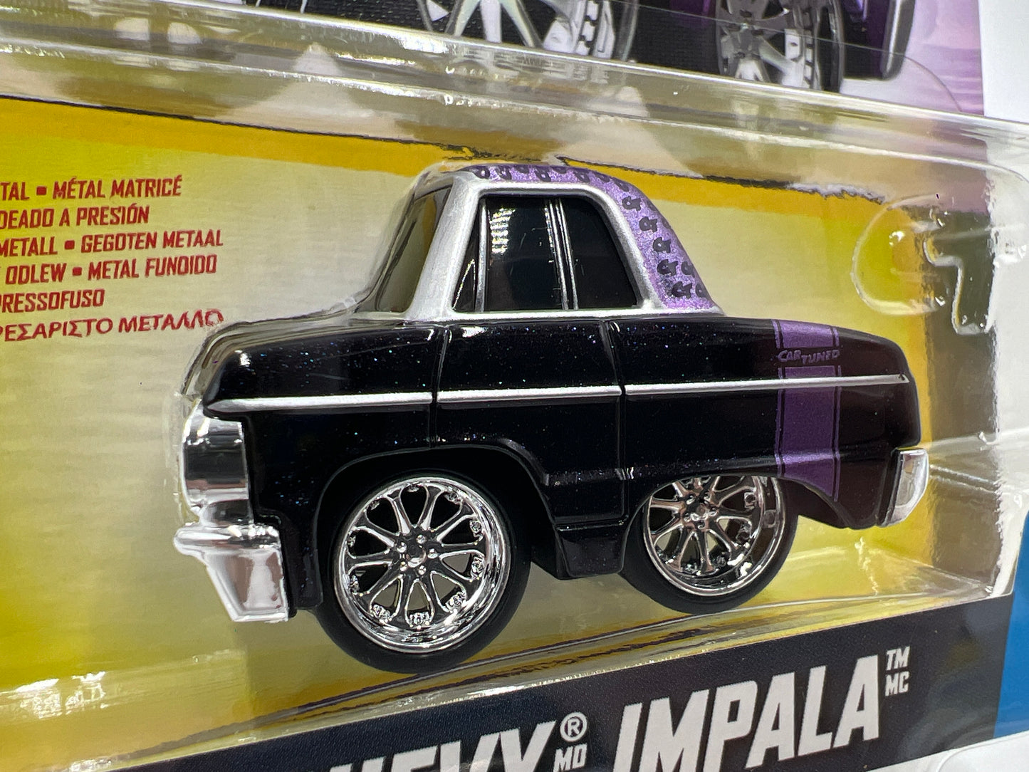 2025 MGA Car Tuned Series 3 #5 64 Chevy Impala Black/Purple 179E