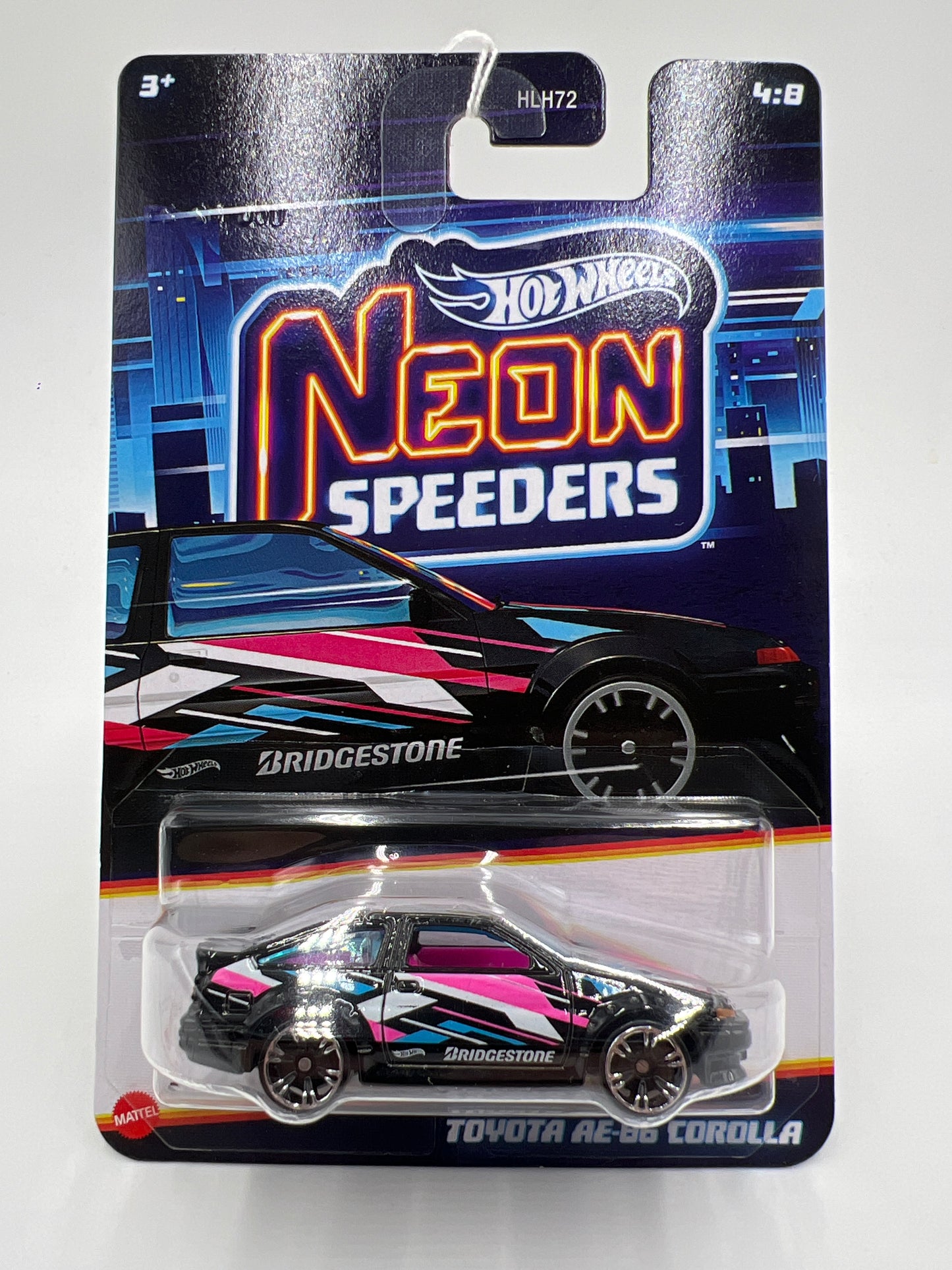 2025 Hot Wheels Neon Speeders #4 Toyota AE-86 Corolla Black 159F