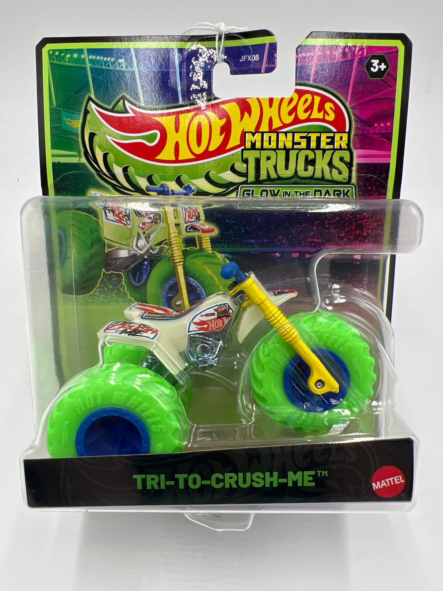 Hot Wheels Monster Trucks Glow In The Dark Tri-To-Crush-Me 130B