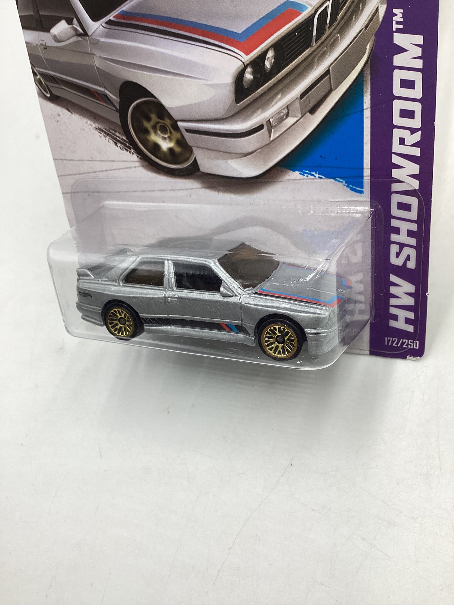 2013 Hot Wheels #172 HW Showroom 92 BMW M3 Silver 109H