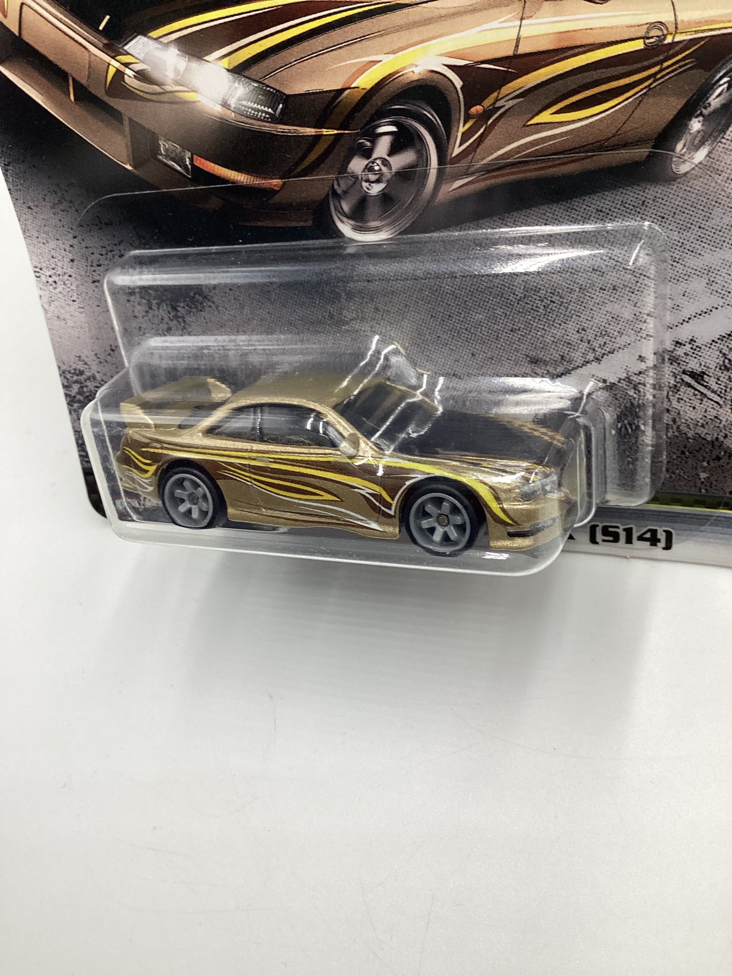 Hot Wheels Premium Fast & Furious Fast Tuners #3 Nissan 240SX S14 Gold W/Protector