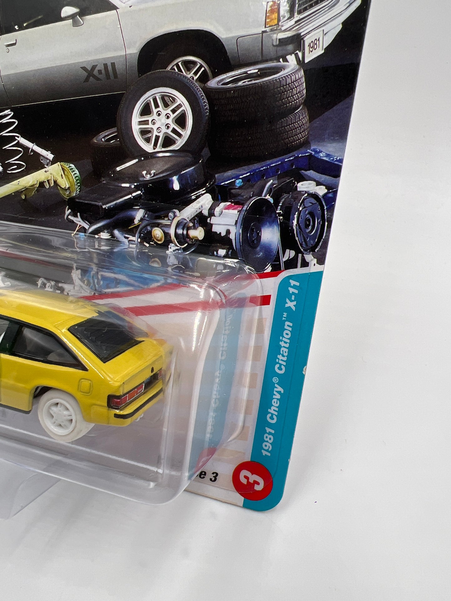 Johnny Lightning Classic Gold Collection White Lightning CHASE 1981 Chevy Citation X-11 Yellow