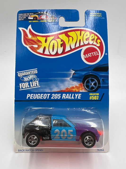 1997 Hot Wheels Collector #507 Peugeot 205 Rallye W/Protector