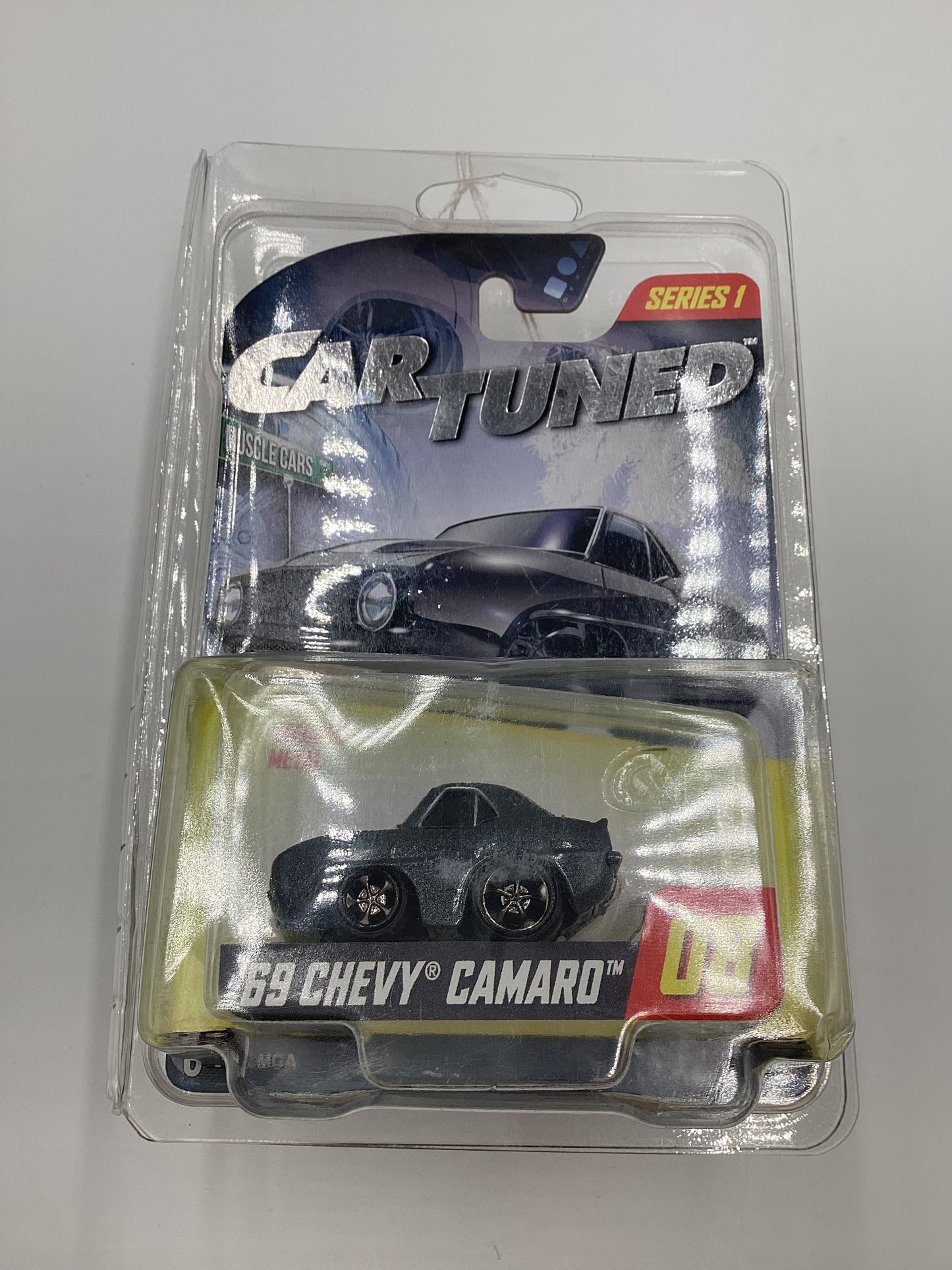 2024 Car Tuned Series 1 #08 69 Chevy Camaro Black Walgreens Exclusive with protector 235B