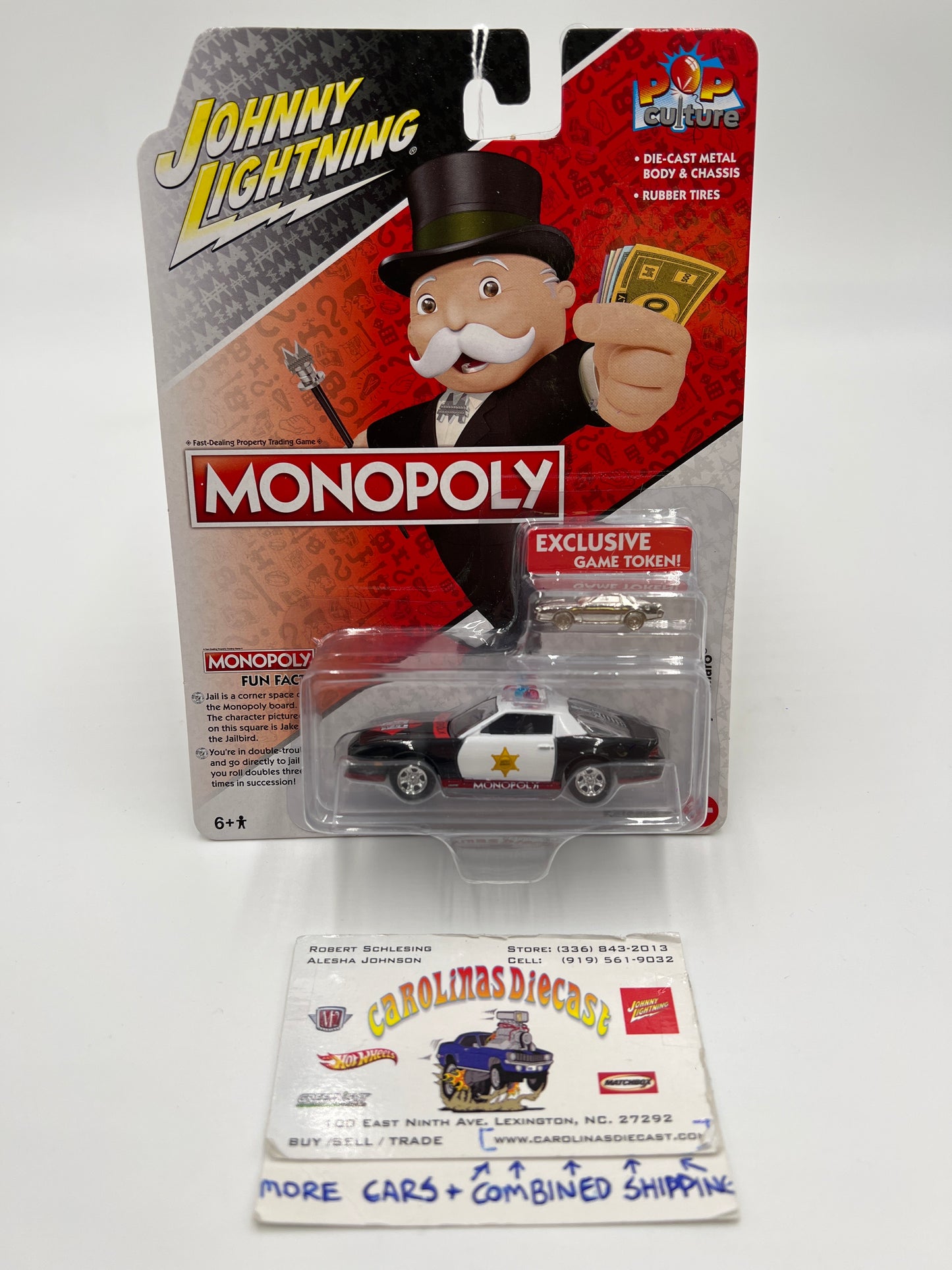 Johnny Lightning Pop Culture Monopoly 1982 Chevy Camaro Police