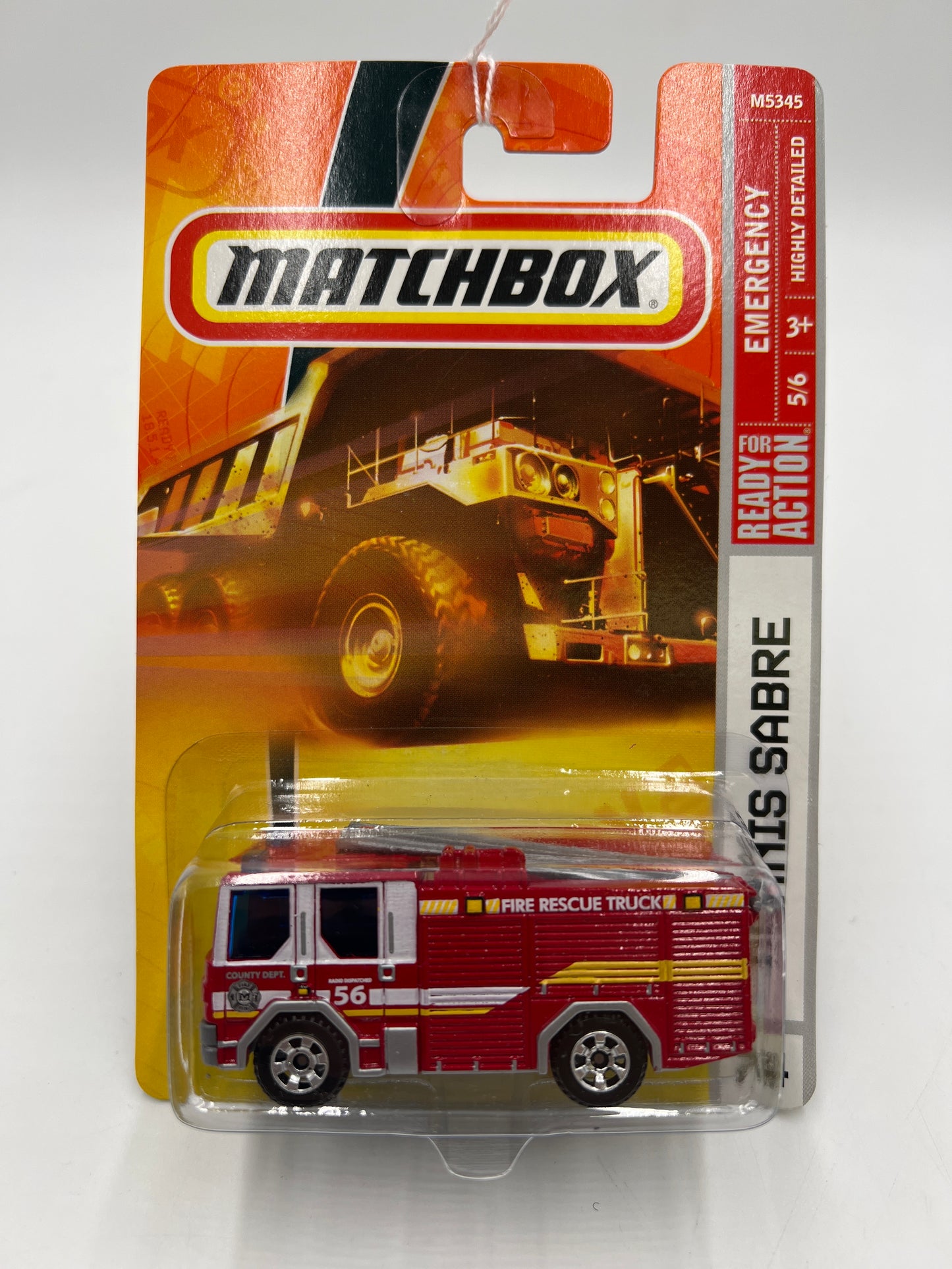 Matchbox Emergency Dennis Sabre Fire Truck Red #74