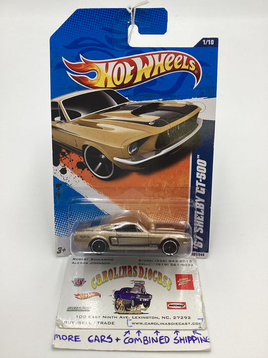 2011 Hot Wheels #101 69 Shelby GT-500 Gold 28C