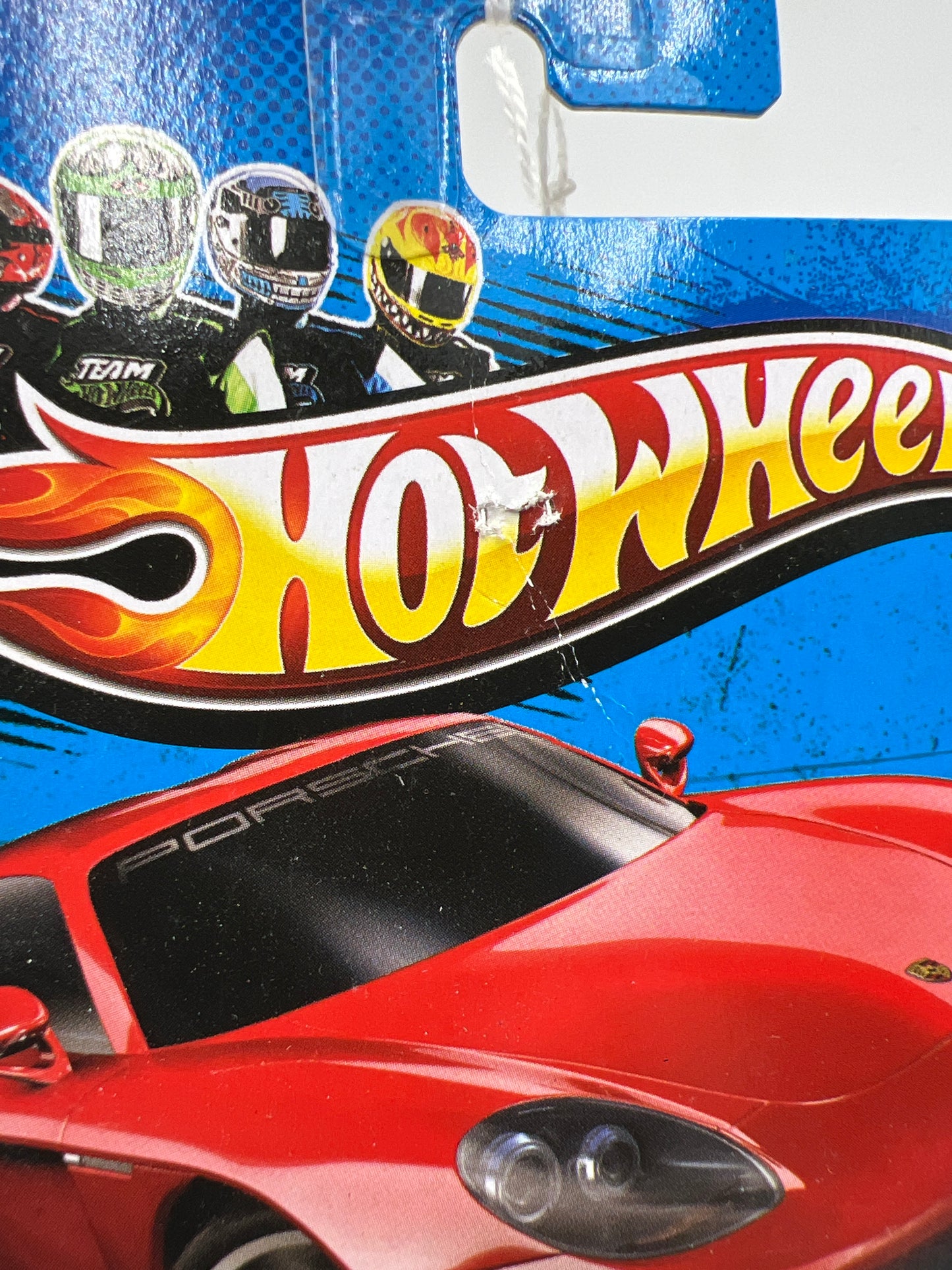 2013 Hot Wheels HW City #4 Porsche Carrera GT Red Card Not Perfect SR