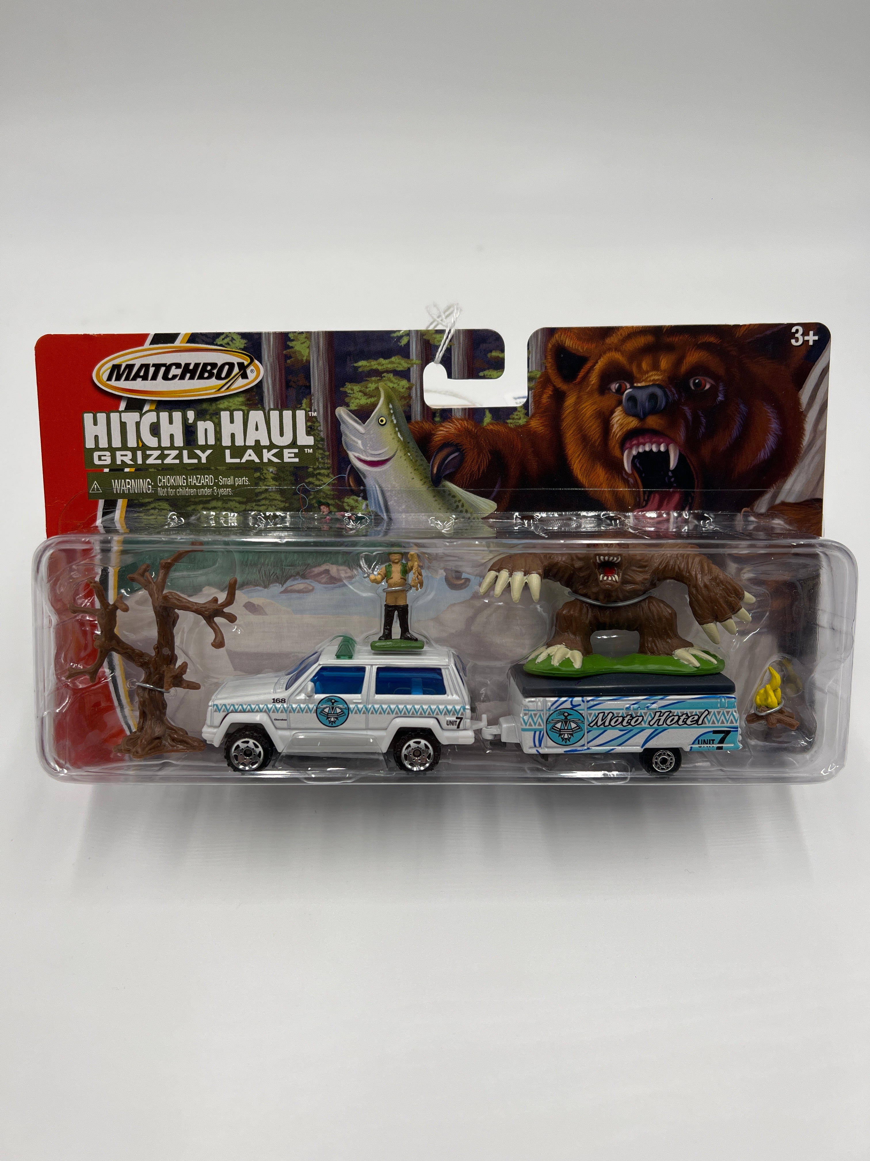 Matchbox Hitch N Haul Grizzly Lake Jeep Grand Cherokee & Pop-Up