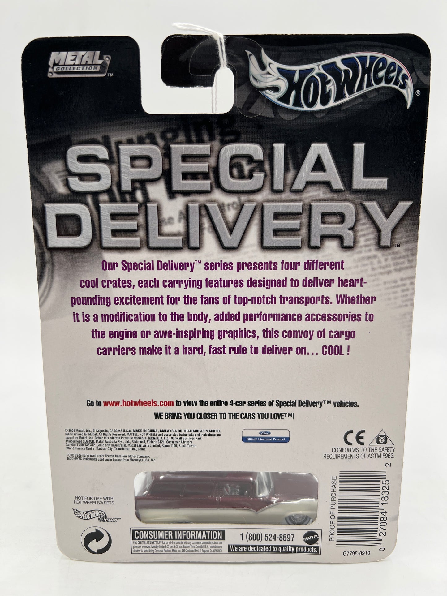 Hot Wheels Premium Special Delivery #3 8 Crate Dark Red/White 245i