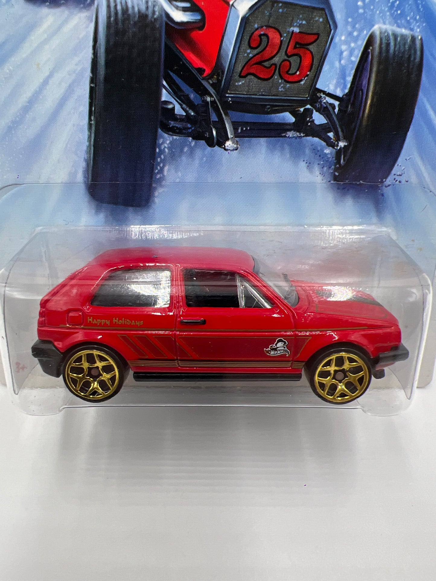 2014 Hot Wheels Holiday Hot Rods #8 Volkswagen Golf Red 158A
