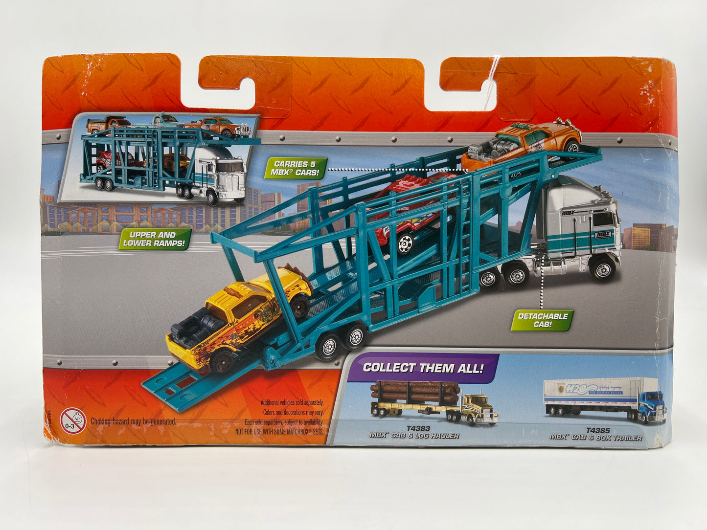 Matchbox Rare Kenworth K100E & Car Transporter W/Detachable Cab VHTF Card Not Perfect